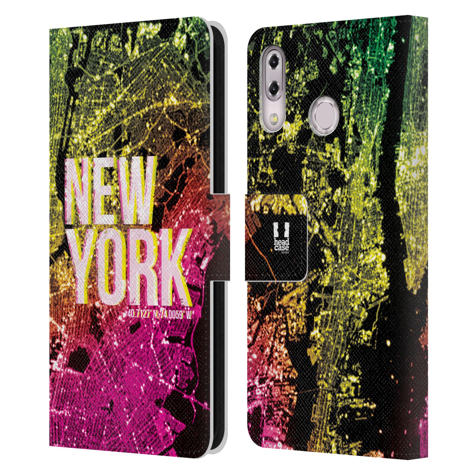 Pouzdro na mobil Asus Zenfone 5z ZS620KL / 5 ZE620KL - Head Case - NEW YORK pohled z vesmíru