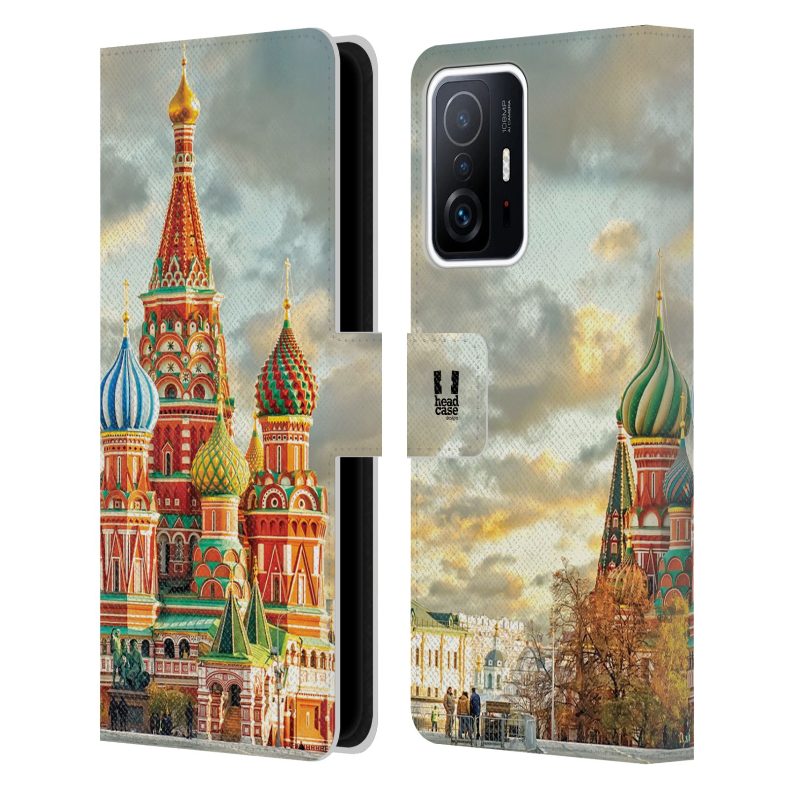 HEAD CASE Pouzdro pro mobil Xiaomi 11T / 11T PRO - Rusko, Moskva - Rudé náměstí Chrám