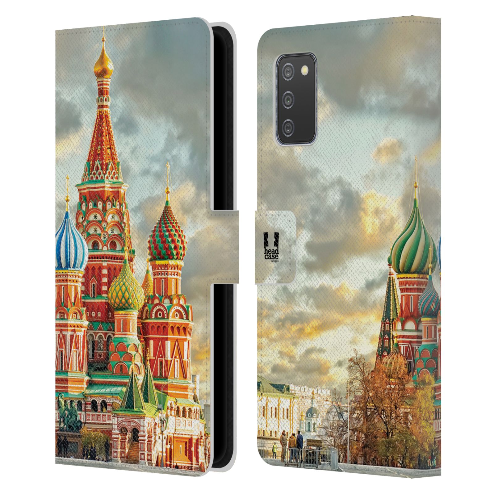 Pouzdro pro mobil Samsung Galaxy A02s / A03s - HEAD CASE - Rusko, Moskva - Rudé náměstí Chrám