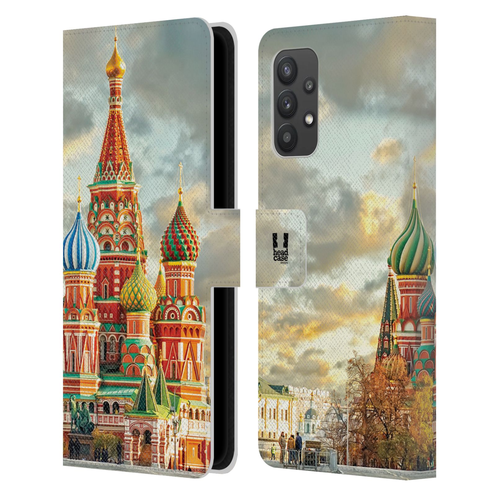 Pouzdro pro mobil Samsung Galaxy A32 5G - HEAD CASE - Rusko, Moskva - Rudé náměstí Chrám