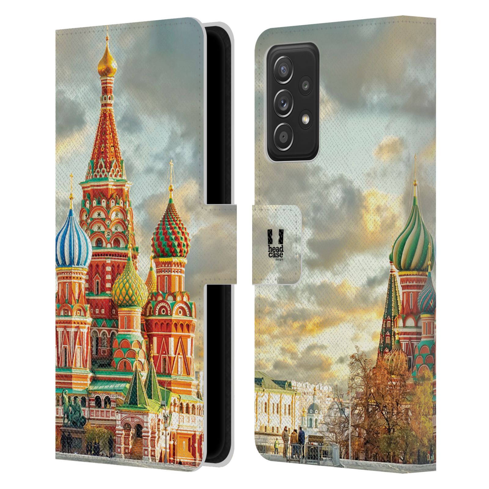 Pouzdro pro mobil Samsung Galaxy A52 / A52 5G / A52s 5G - HEAD CASE - Rusko, Moskva - Rudé náměstí Chrám