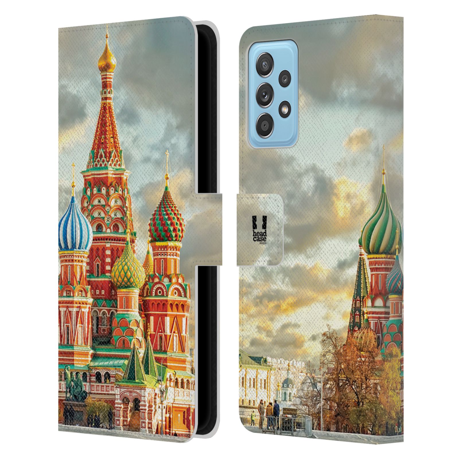 HEAD CASE Pouzdro pro mobil Samsung Galaxy A72 / A72 5G - Rusko, Moskva - Rudé náměstí Chrám
