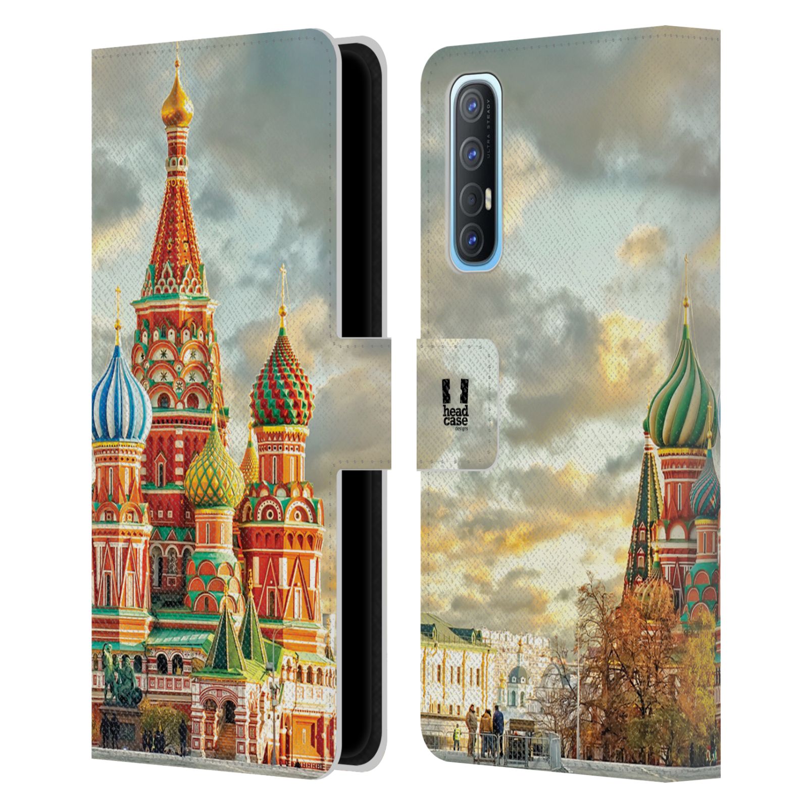 Pouzdro pro mobil Oppo Find X2 NEO - HEAD CASE - Rusko, Moskva - Rudé náměstí Chrám
