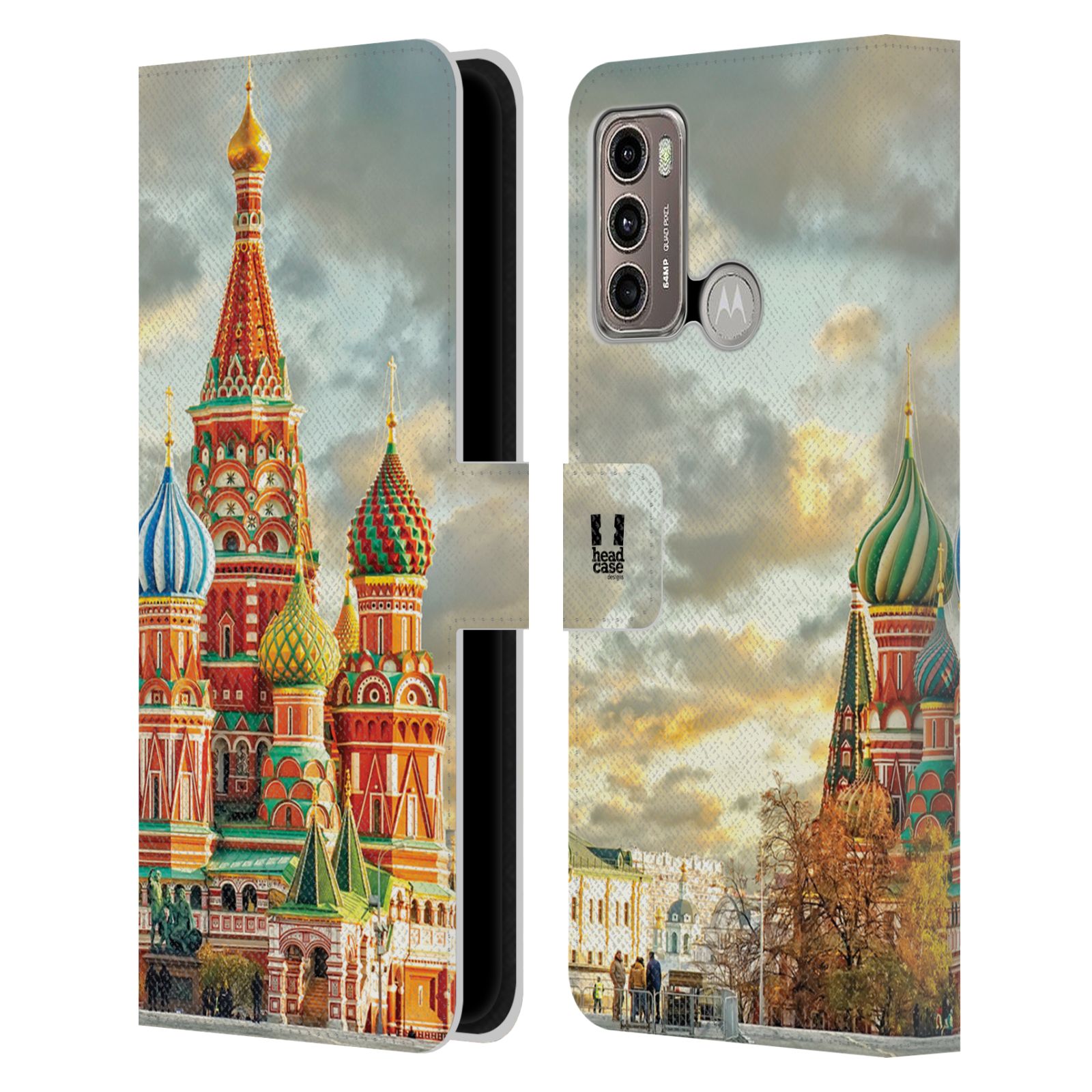 HEAD CASE Pouzdro pro mobil Motorola Moto G60 - Rusko, Moskva - Rudé náměstí Chrám