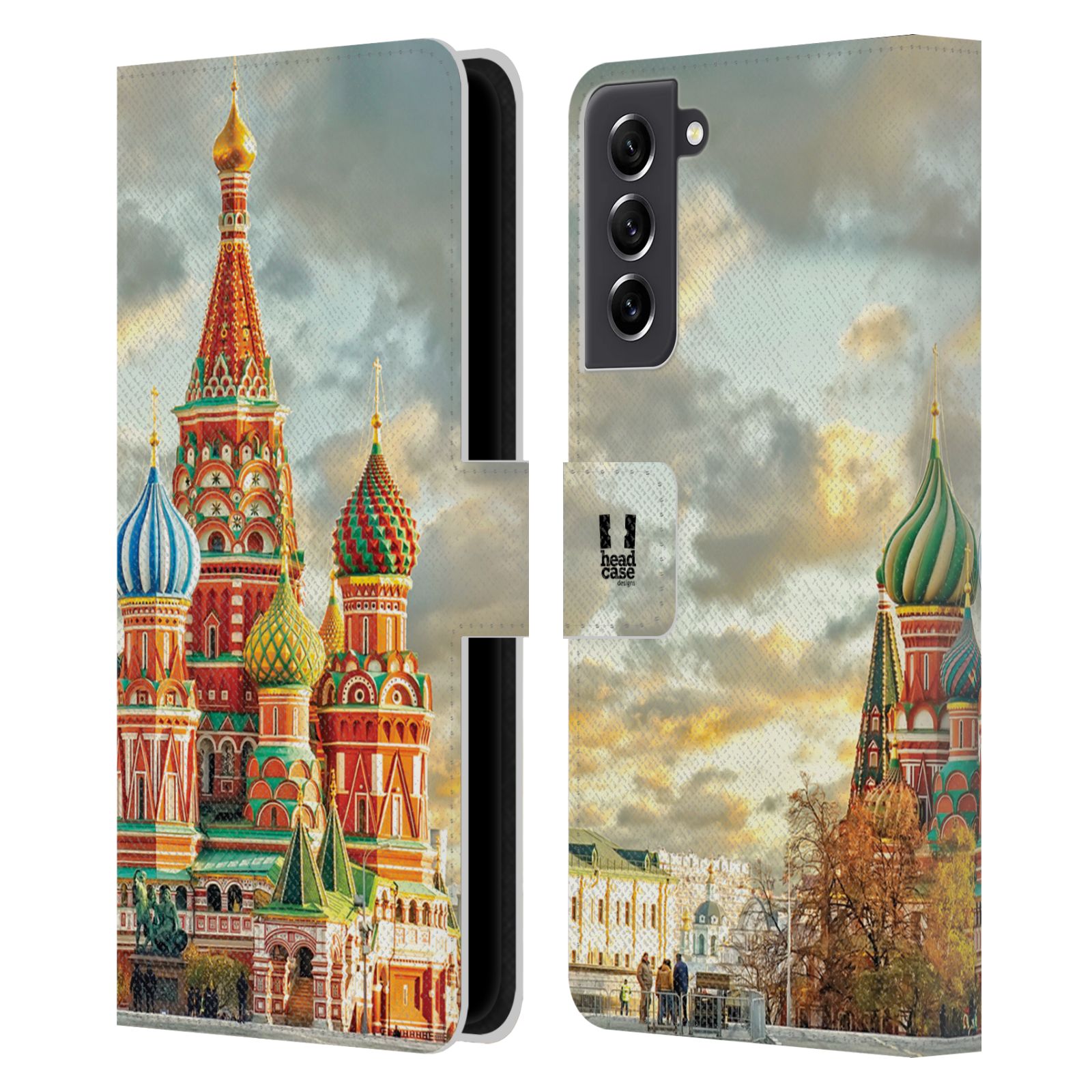 HEAD CASE Pouzdro pro mobil Samsung Galaxy S21 FE 5G - Rusko, Moskva - Rudé náměstí Chrám