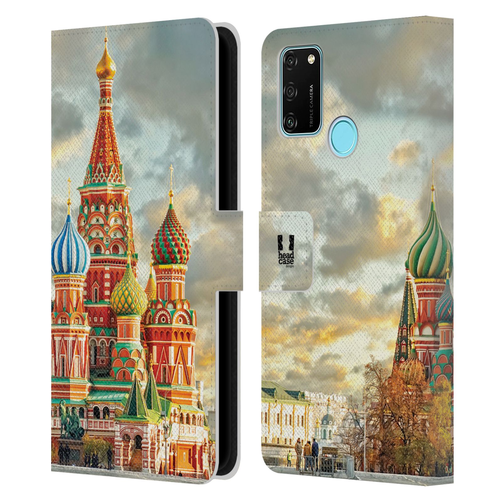 Pouzdro pro mobil Honor 9A - HEAD CASE - Rusko, Moskva - Rudé náměstí Chrám