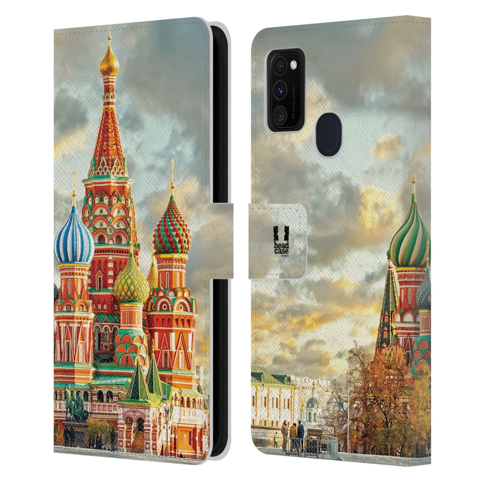 Pouzdro pro mobil Samsung Galaxy M21 - Rusko, Moskva - Rudé náměstí Chrám