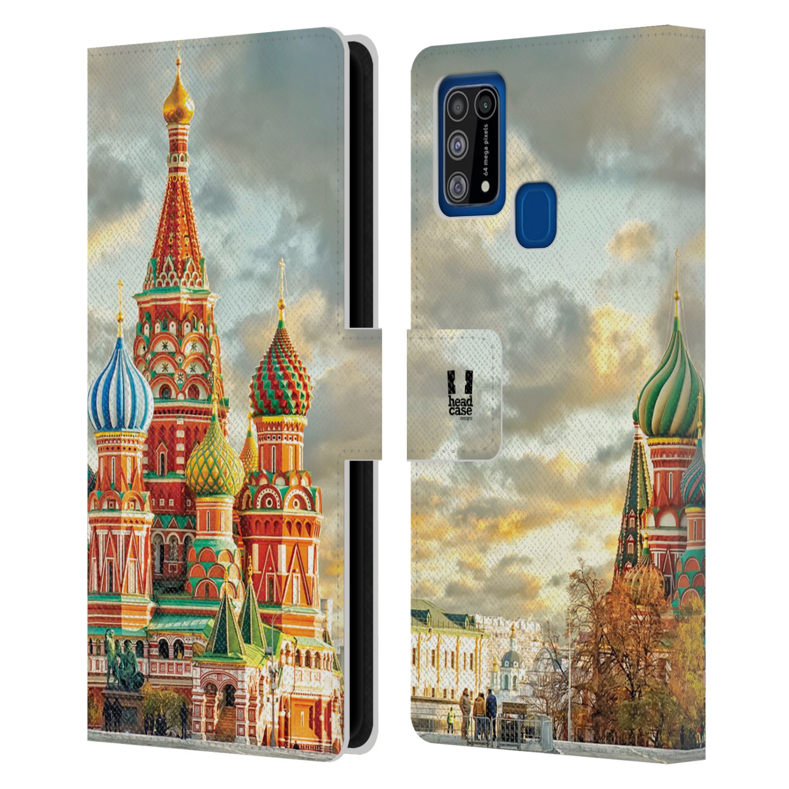 HEAD CASE Pouzdro pro mobil Samsung Galaxy M31 - Rusko, Moskva - Rudé náměstí Chrám