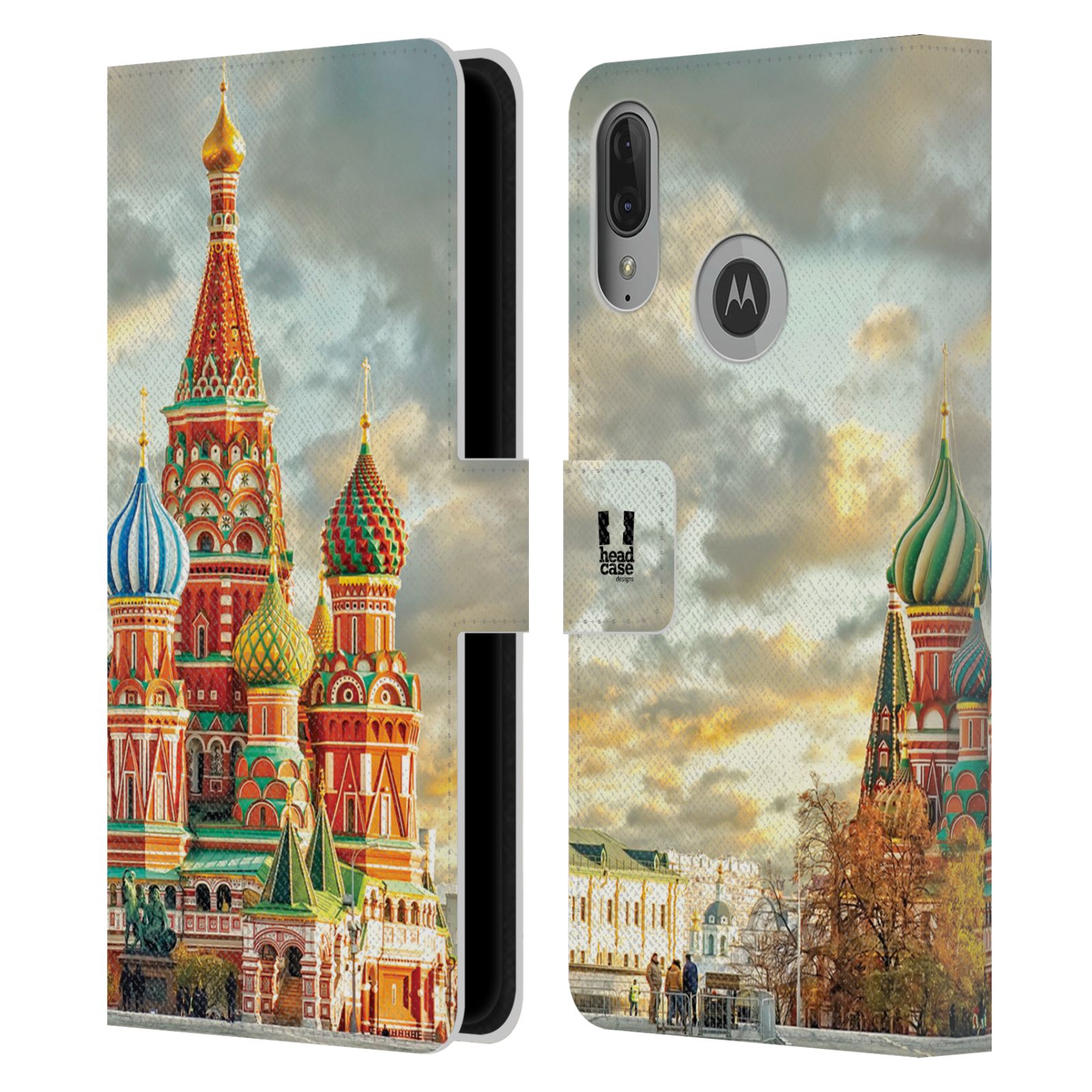 Pouzdro pro mobil Motorola Moto E6 PLUS  - Rusko, Moskva - Rudé náměstí Chrám