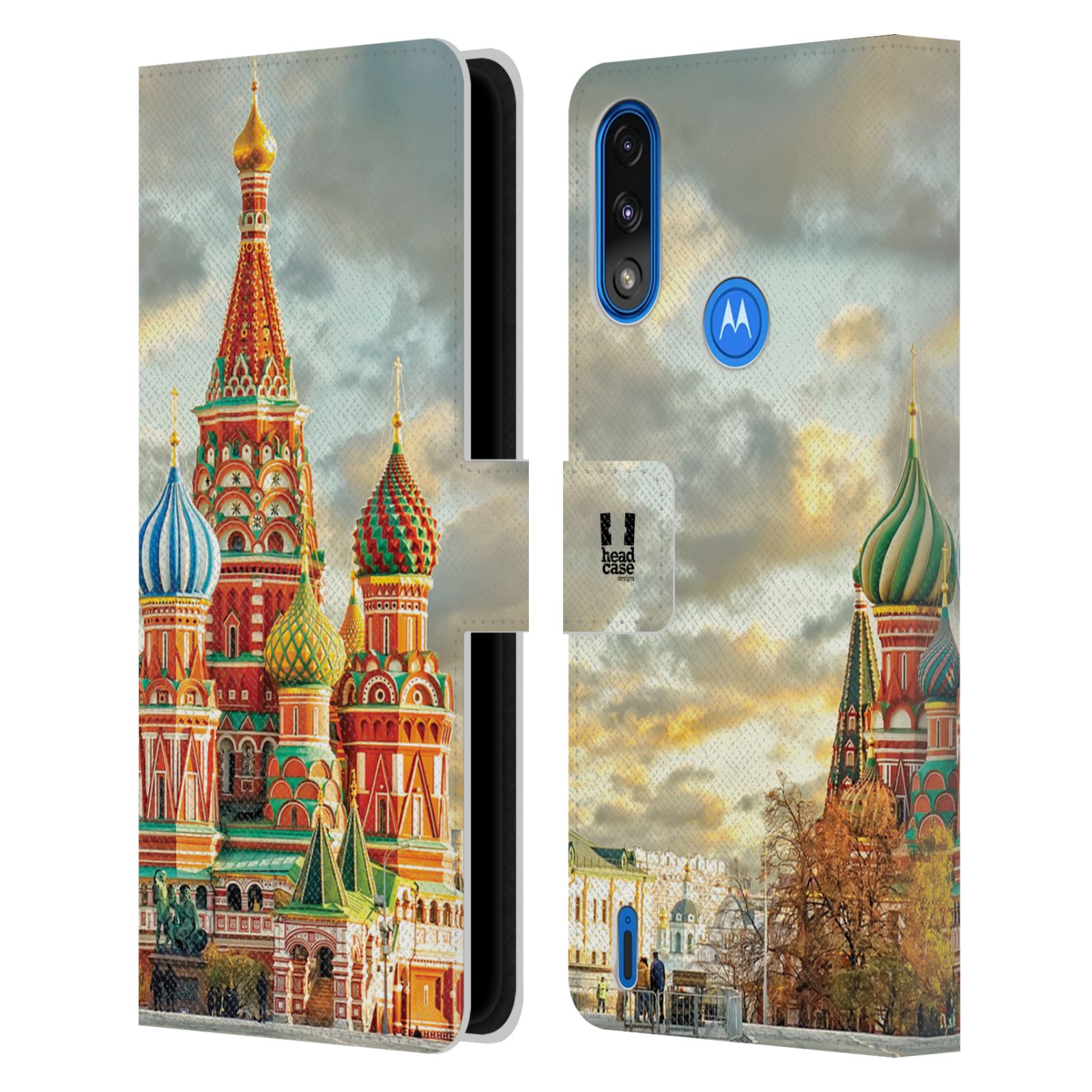 HEAD CASE Pouzdro pro mobil Motorola Moto E7 POWER - Rusko, Moskva - Rudé náměstí Chrám