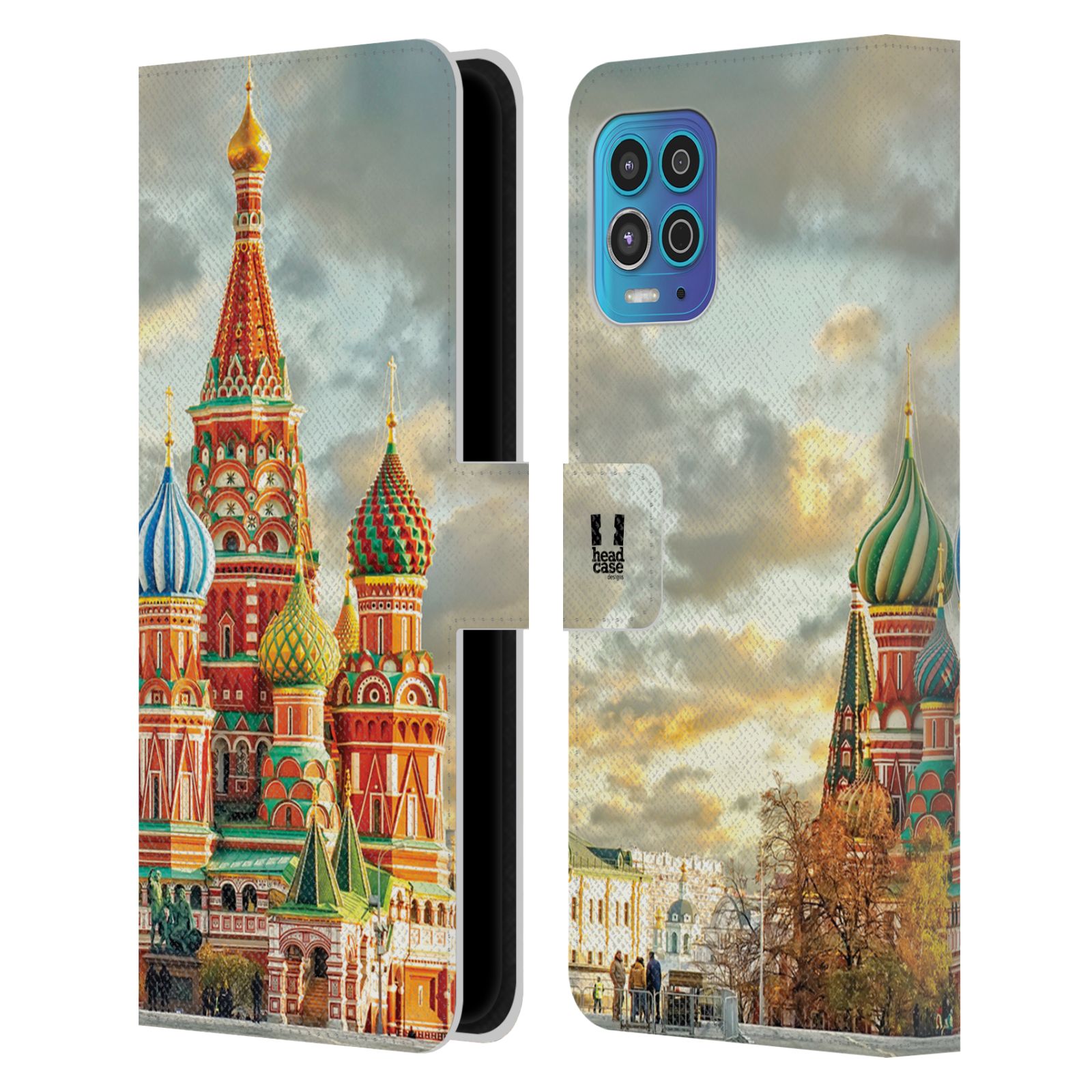 HEAD CASE Pouzdro pro mobil Motorola Moto G100 - Rusko, Moskva - Rudé náměstí Chrám