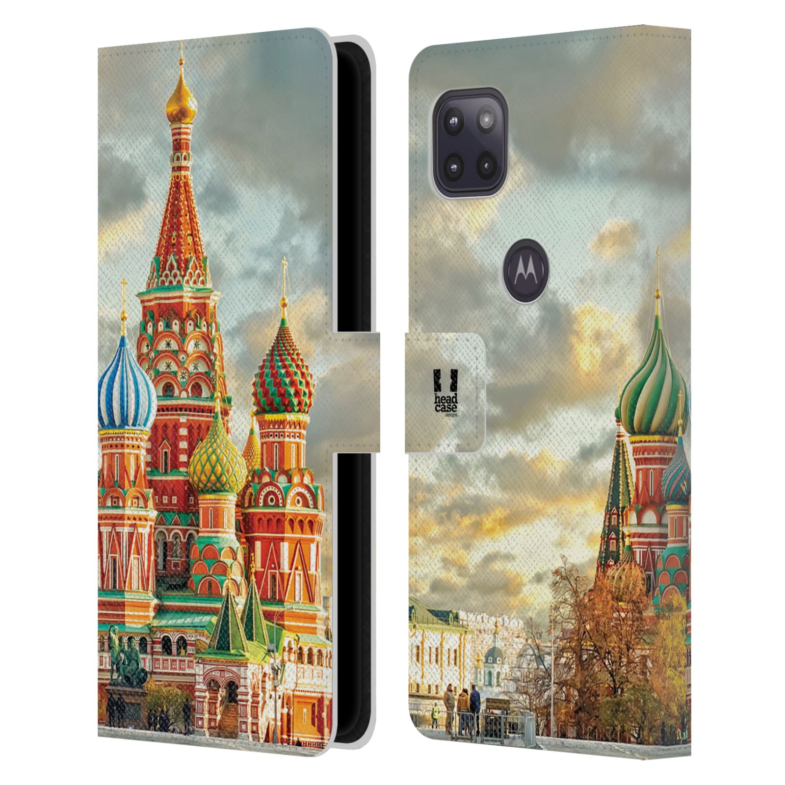 Pouzdro pro mobil Motorola Moto G 5G - HEAD CASE - Rusko, Moskva - Rudé náměstí Chrám