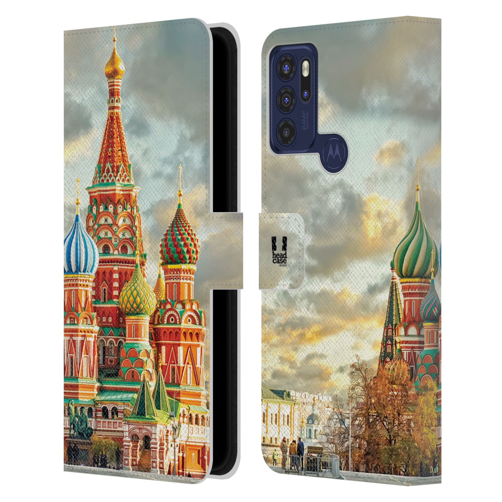 HEAD CASE Pouzdro pro mobil Motorola Moto G60s - Rusko, Moskva - Rudé náměstí Chrám