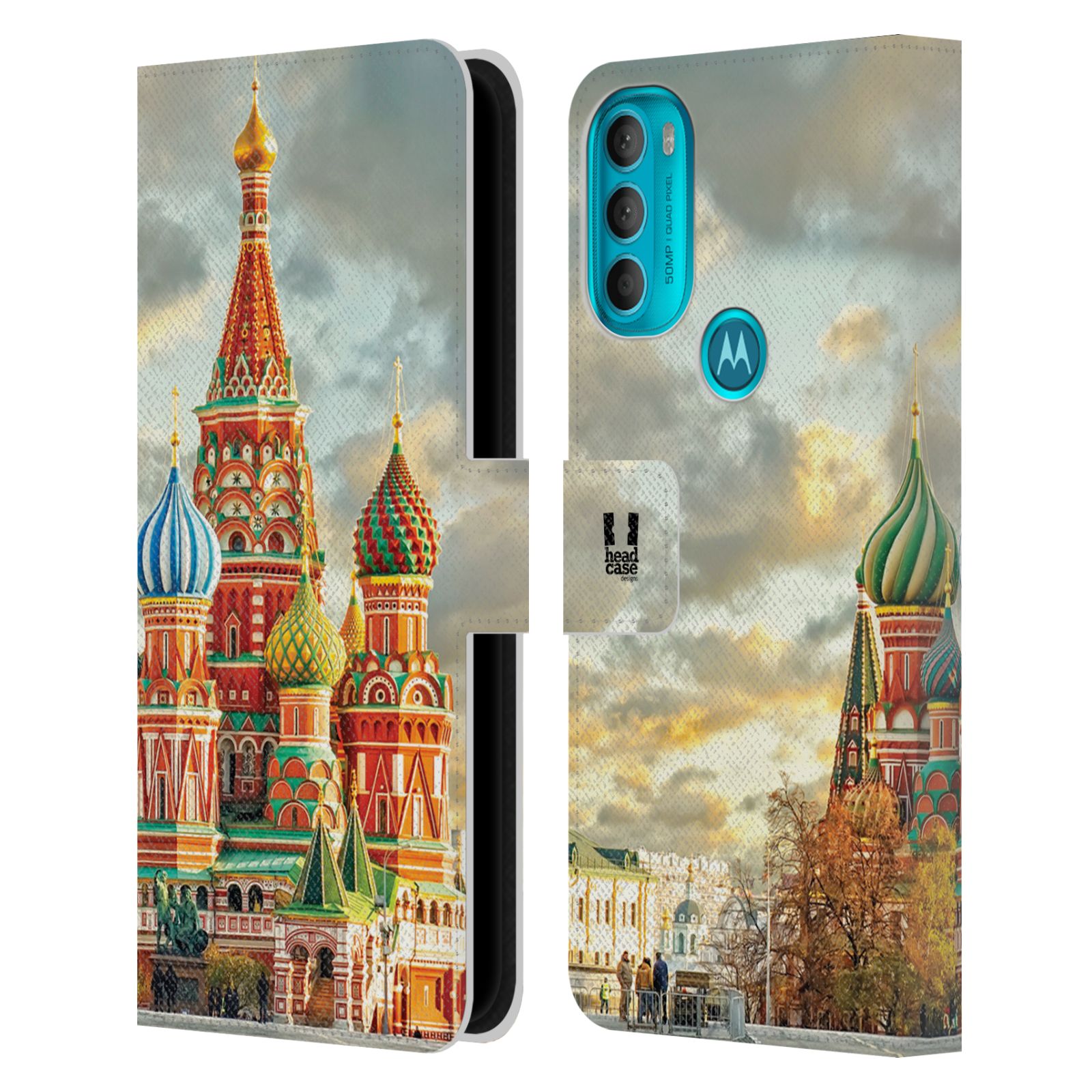 HEAD CASE Pouzdro pro mobil Motorola Moto G71 5G - Rusko, Moskva - Rudé náměstí Chrám