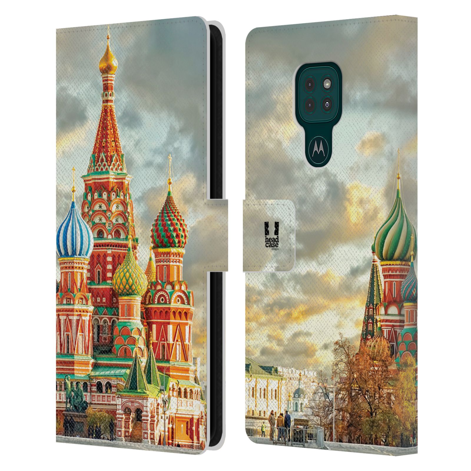 HEAD CASE Pouzdro pro mobil Motorola Moto G9 PLAY - Rusko, Moskva - Rudé náměstí Chrám