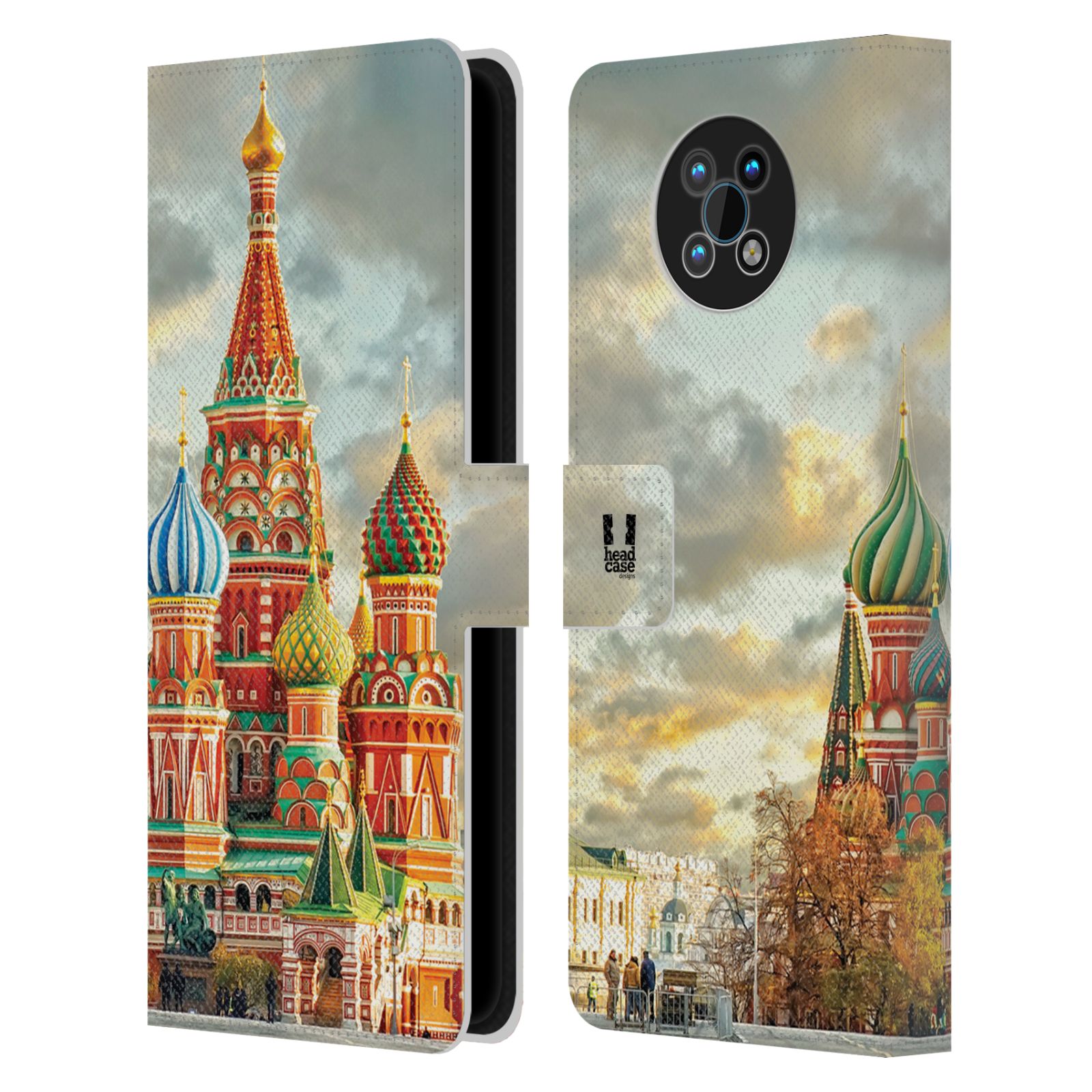 HEAD CASE Pouzdro pro mobil Nokia G50 - Rusko, Moskva - Rudé náměstí Chrám