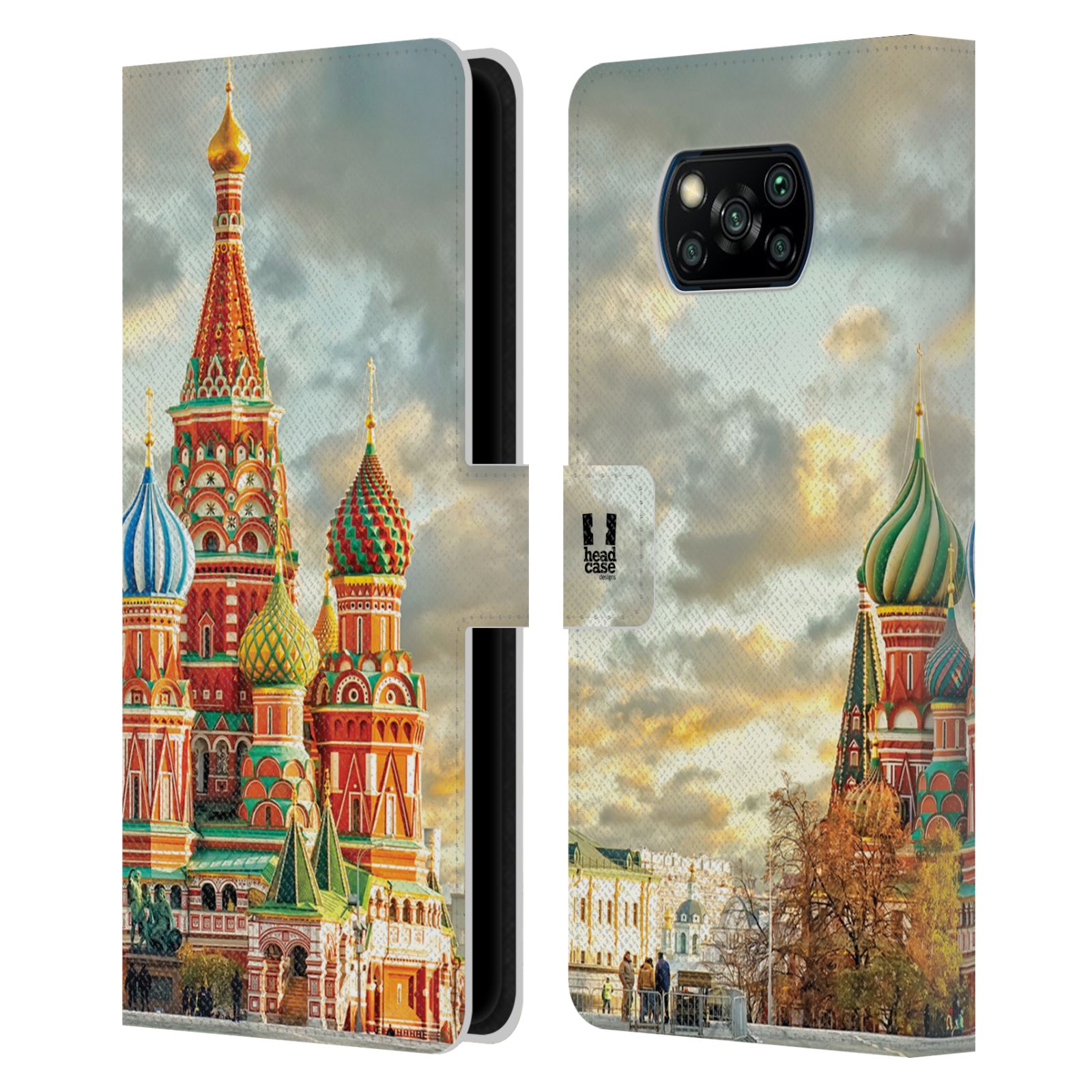 HEAD CASE Pouzdro pro mobil Xiaomi Poco X3 - Rusko, Moskva - Rudé náměstí Chrám
