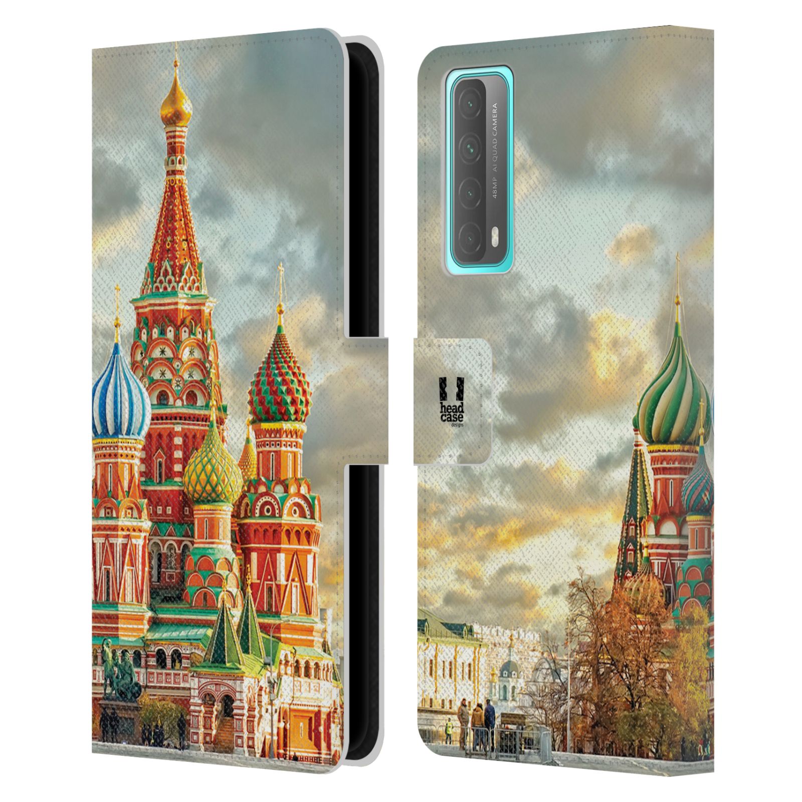 Pouzdro pro mobil Huawei P SMART 2021 - HEAD CASE - Rusko, Moskva - Rudé náměstí Chrám