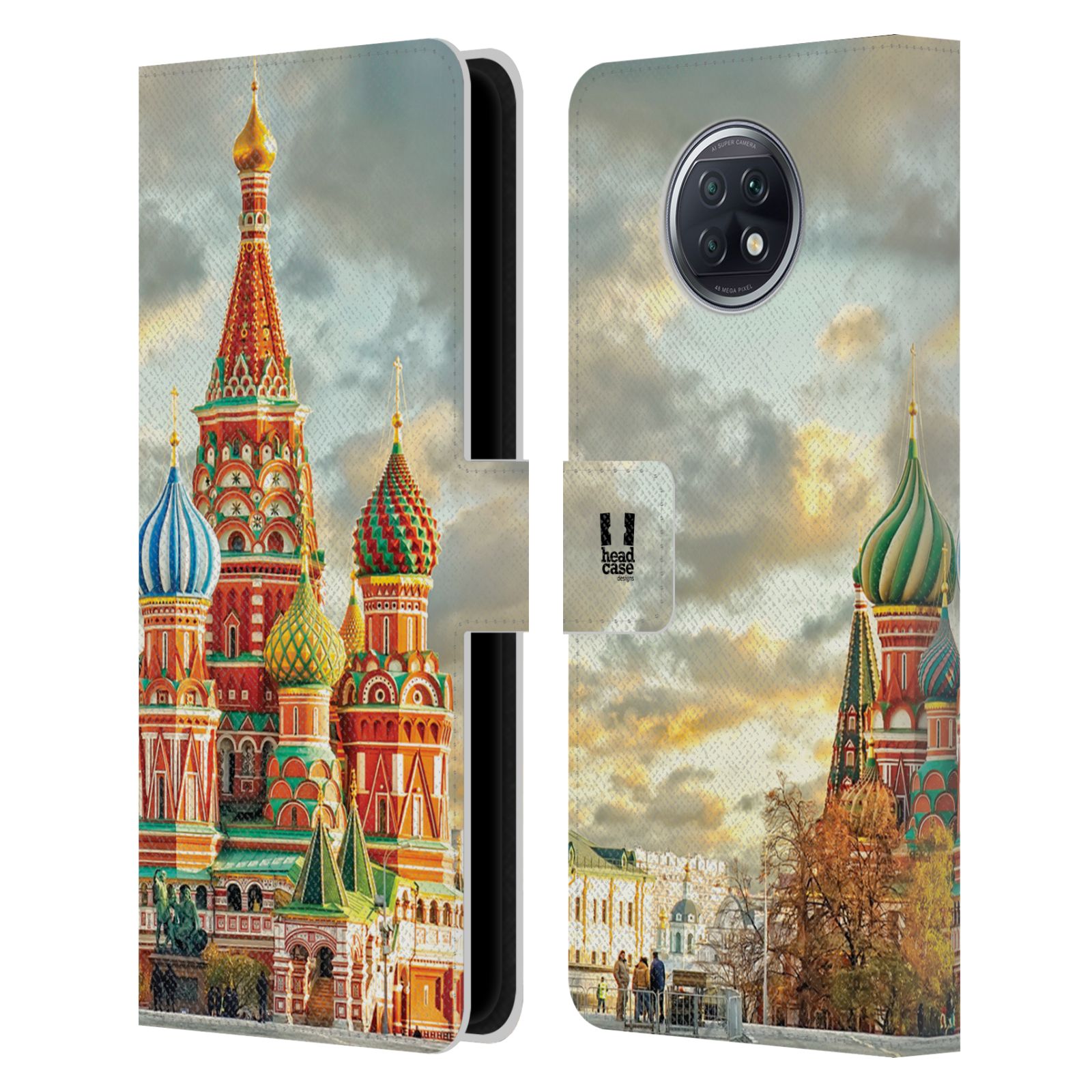 Pouzdro pro mobil Xiaomi Redmi Note 9T - HEAD CASE - Rusko, Moskva - Rudé náměstí Chrám