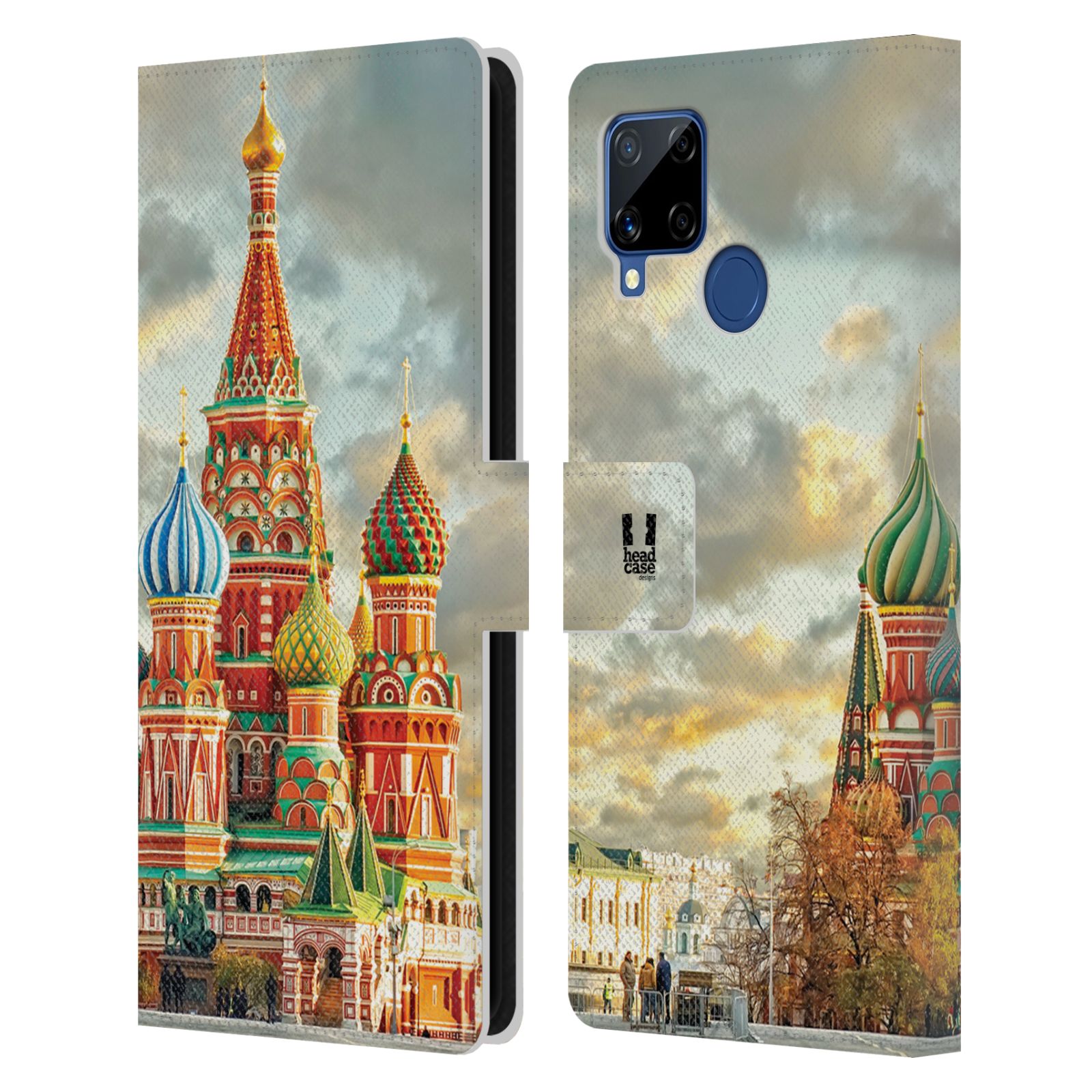 HEAD CASE Pouzdro pro mobil Realme C15 - Rusko, Moskva - Rudé náměstí Chrám