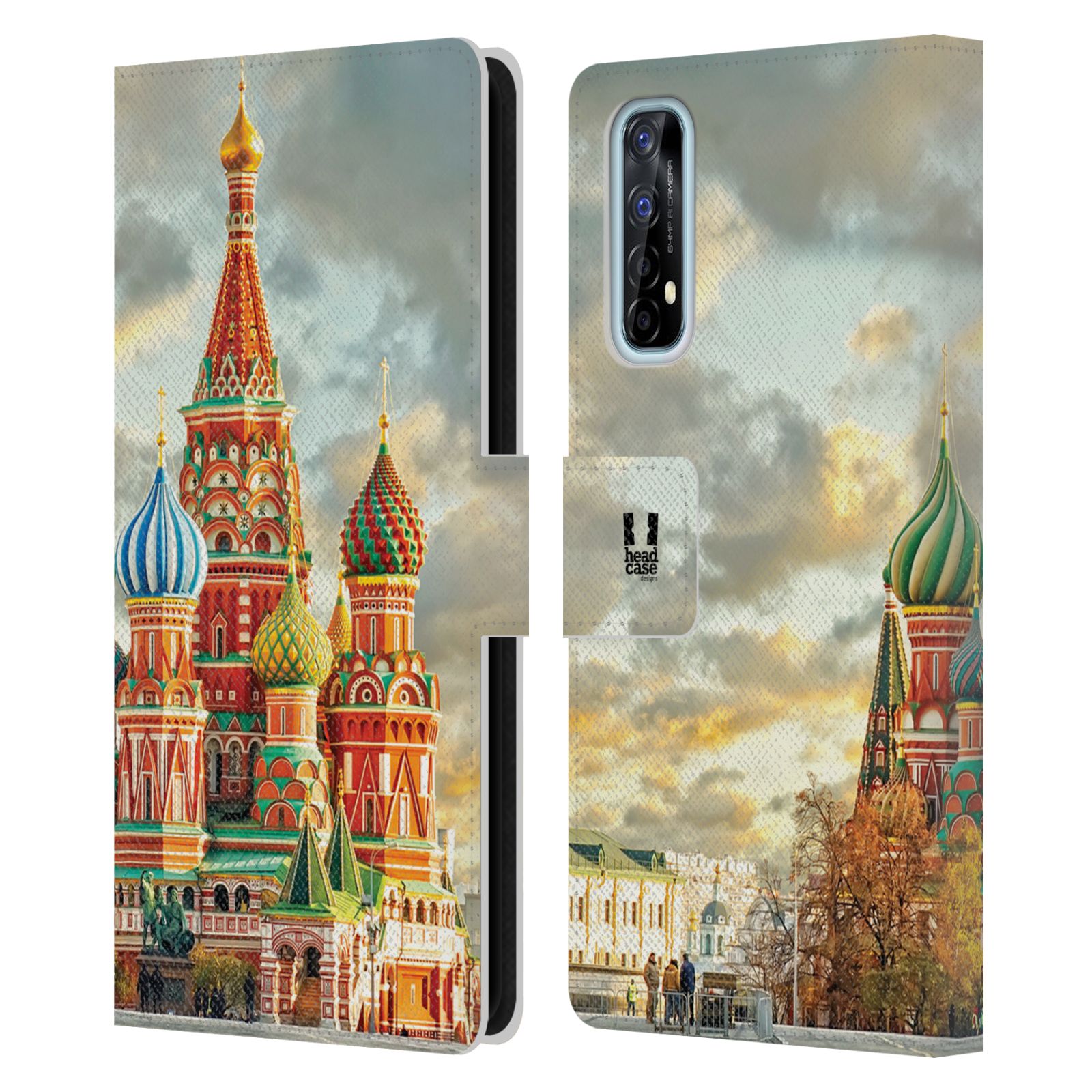 HEAD CASE Pouzdro pro mobil Realme 7 - Rusko, Moskva - Rudé náměstí Chrám