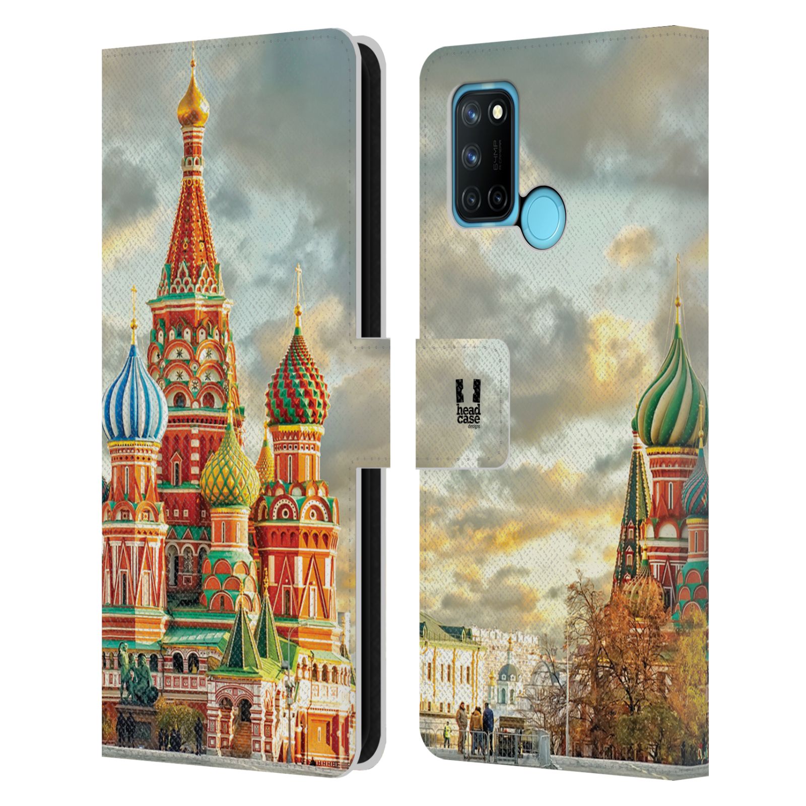 HEAD CASE Pouzdro pro mobil Realme 7i - Rusko, Moskva - Rudé náměstí Chrám