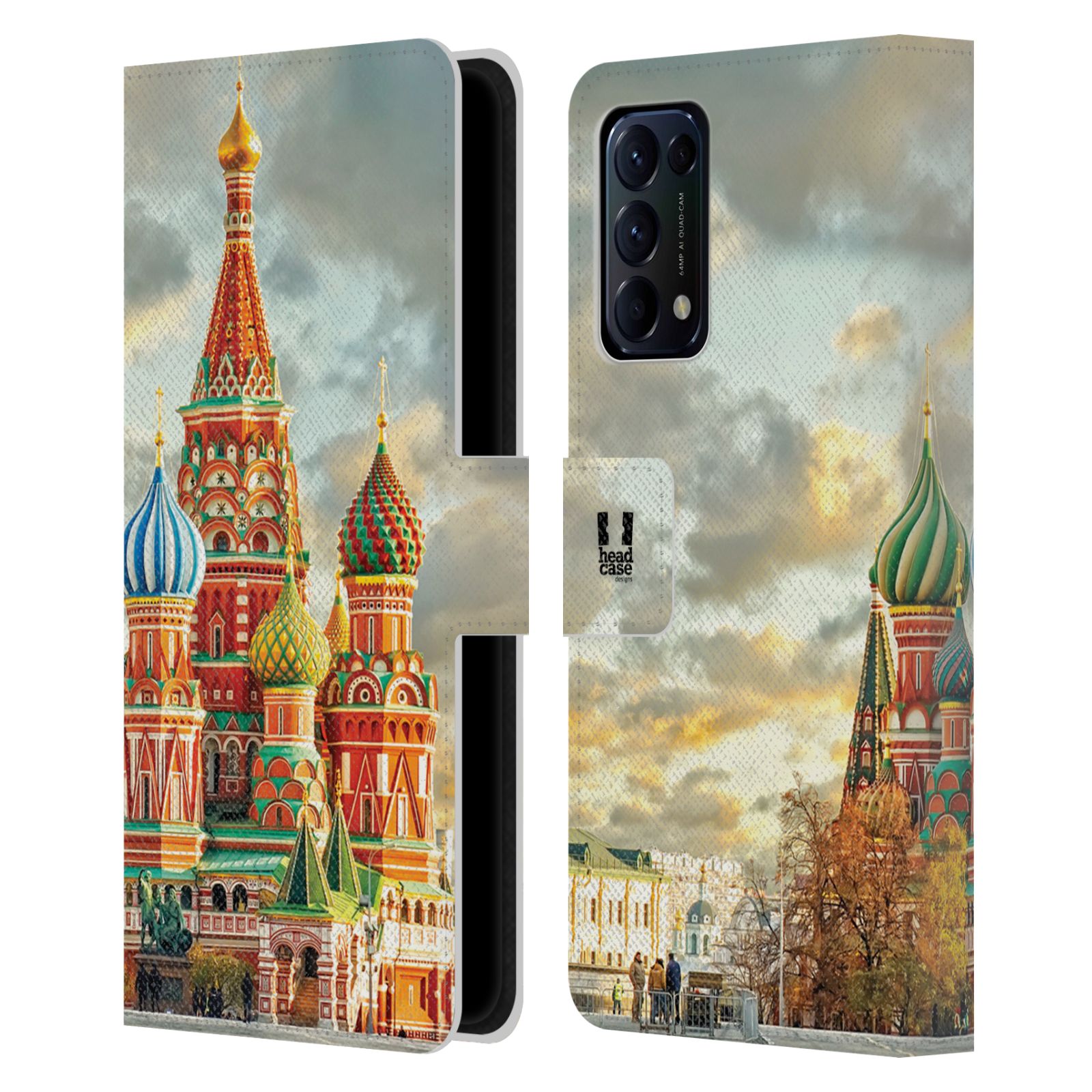 HEAD CASE Pouzdro pro mobil Oppo Reno 5 (5G) - Rusko, Moskva - Rudé náměstí Chrám