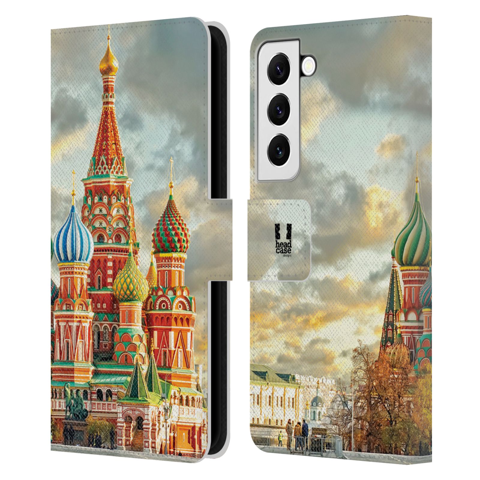 HEAD CASE Pouzdro pro mobil Samsung Galaxy S22 5G - Rusko, Moskva - Rudé náměstí Chrám