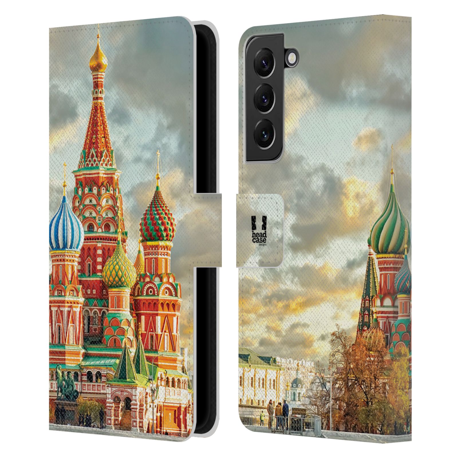 HEAD CASE Pouzdro pro mobil Samsung Galaxy S22+ 5G - Rusko, Moskva - Rudé náměstí Chrám