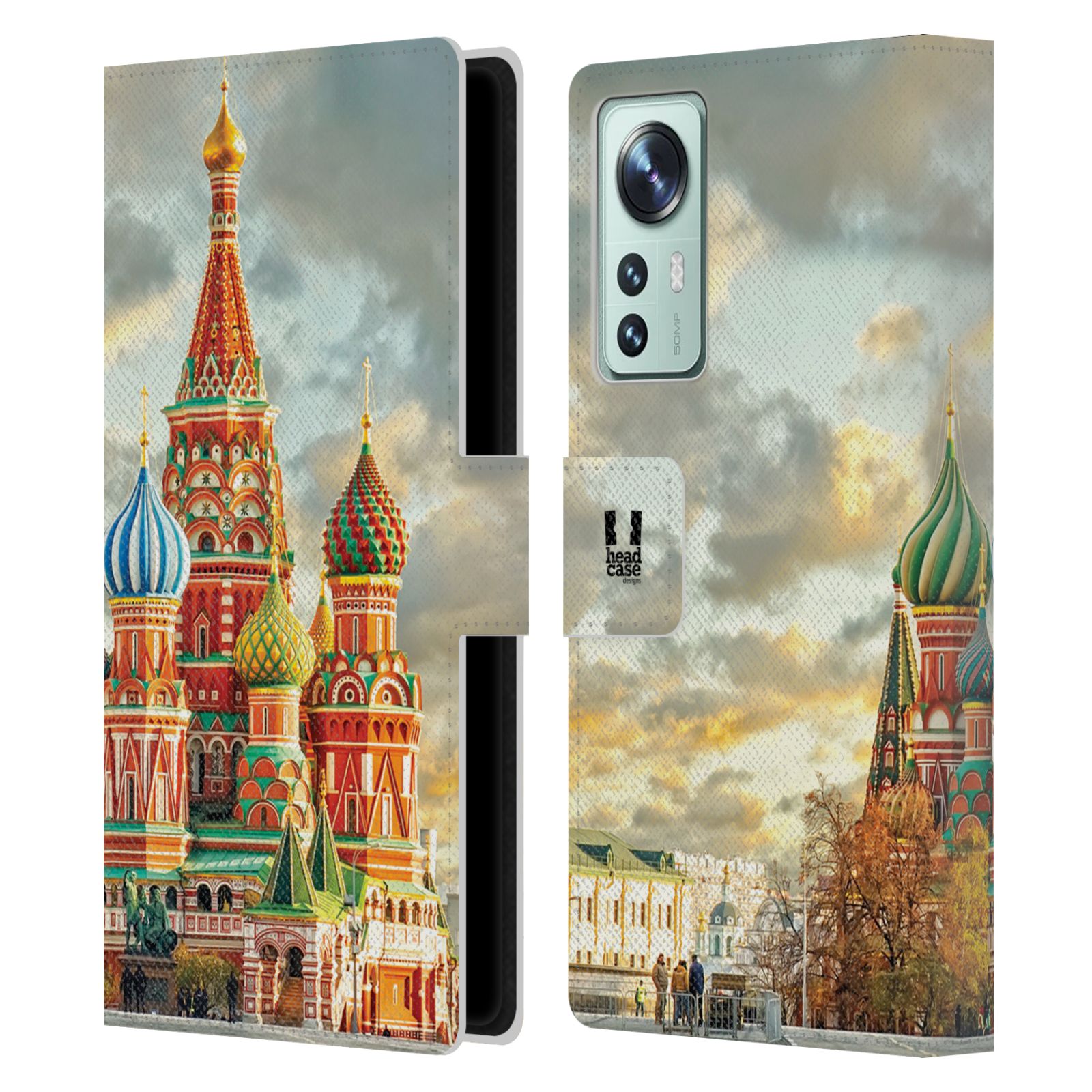 HEAD CASE Pouzdro pro mobil Xiaomi 12 - Rusko, Moskva - Rudé náměstí Chrám