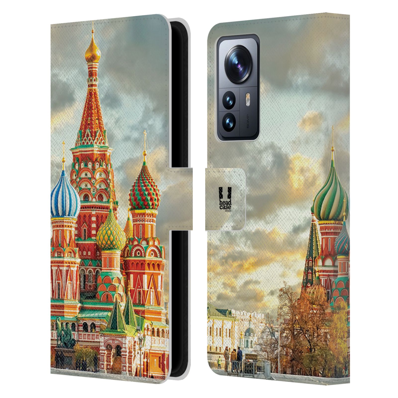 HEAD CASE Pouzdro pro mobil Xiaomi 12 PRO - Rusko, Moskva - Rudé náměstí Chrám