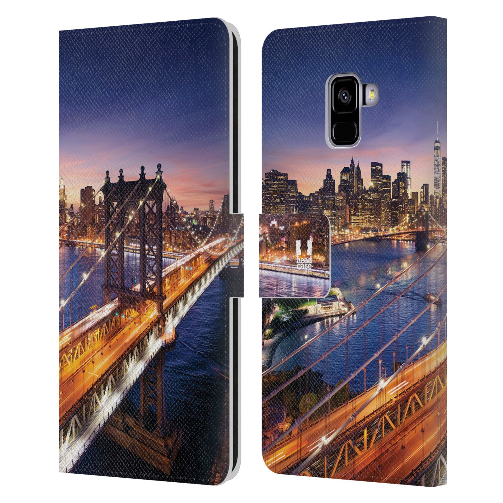 Pouzdro na mobil Samsung Galaxy A8 PLUS 2018 - Head Case - New York Brooklynský most