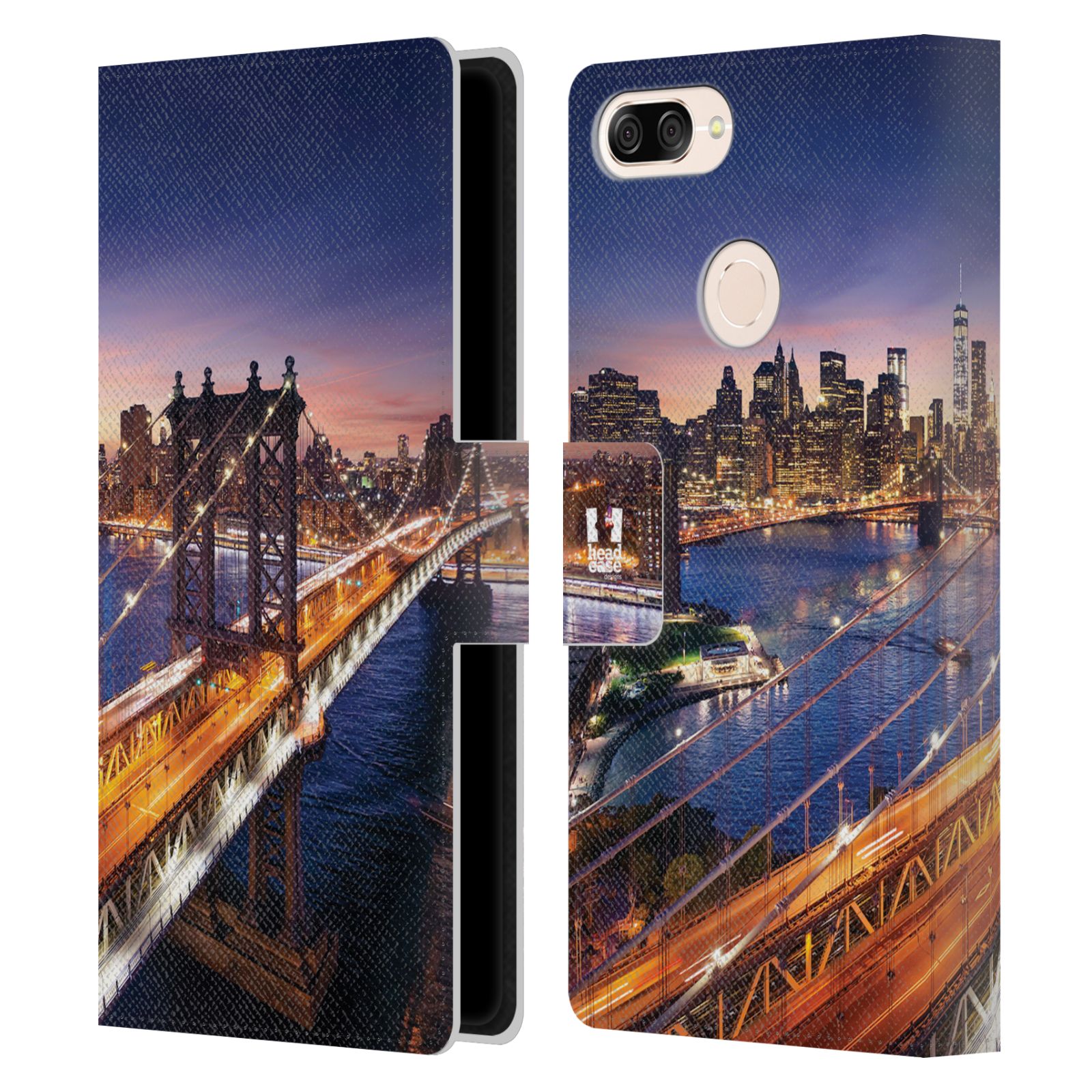 Pouzdro na mobil Asus Zenfone Max Plus (M1) ZB570TL - Head Case - New York Brooklynský most