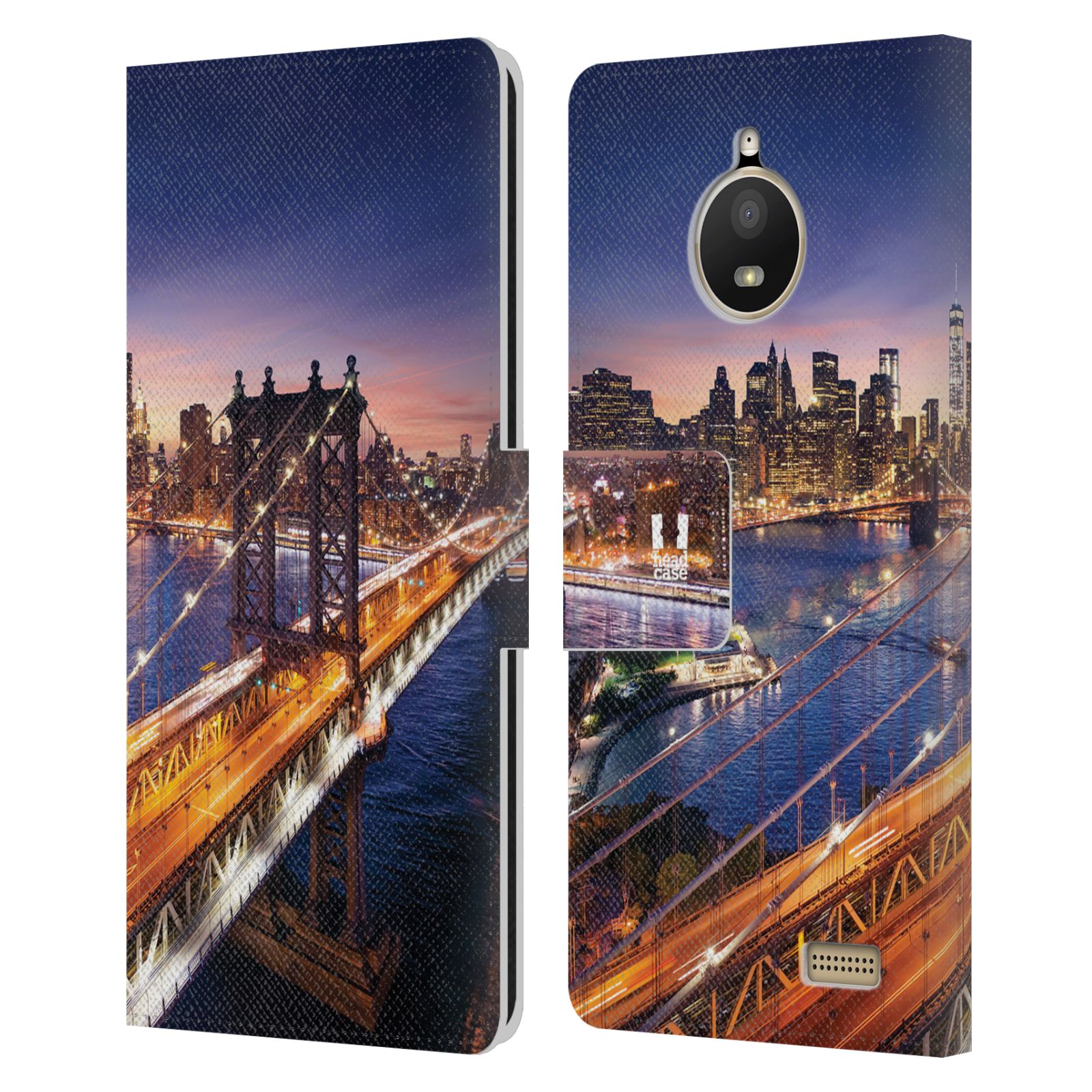 Pouzdro na mobil Lenovo Moto E4 - Head Case - New York Brooklynský most
