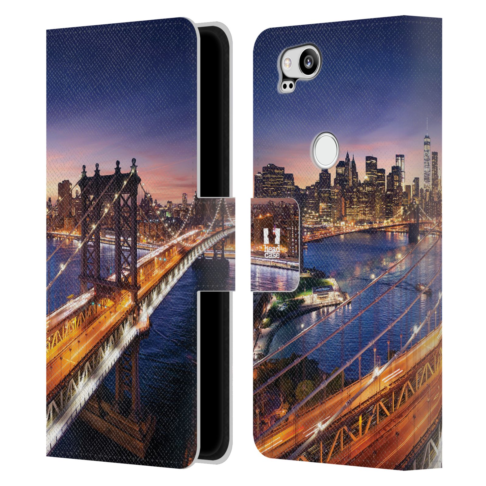 Pouzdro na mobil Google Pixel 2 - Head Case - New York Brooklynský most