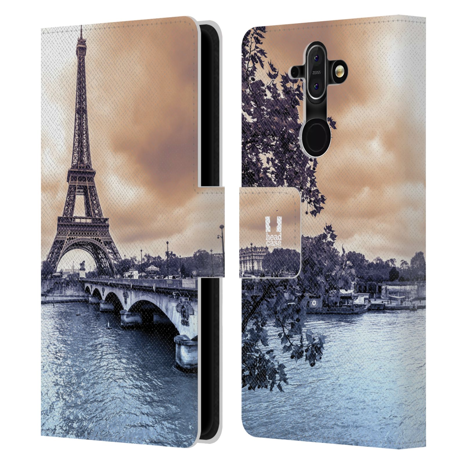 Pouzdro pro mobil Nokia 8 Sirocco - Eiffelova věž Paříž - Francie