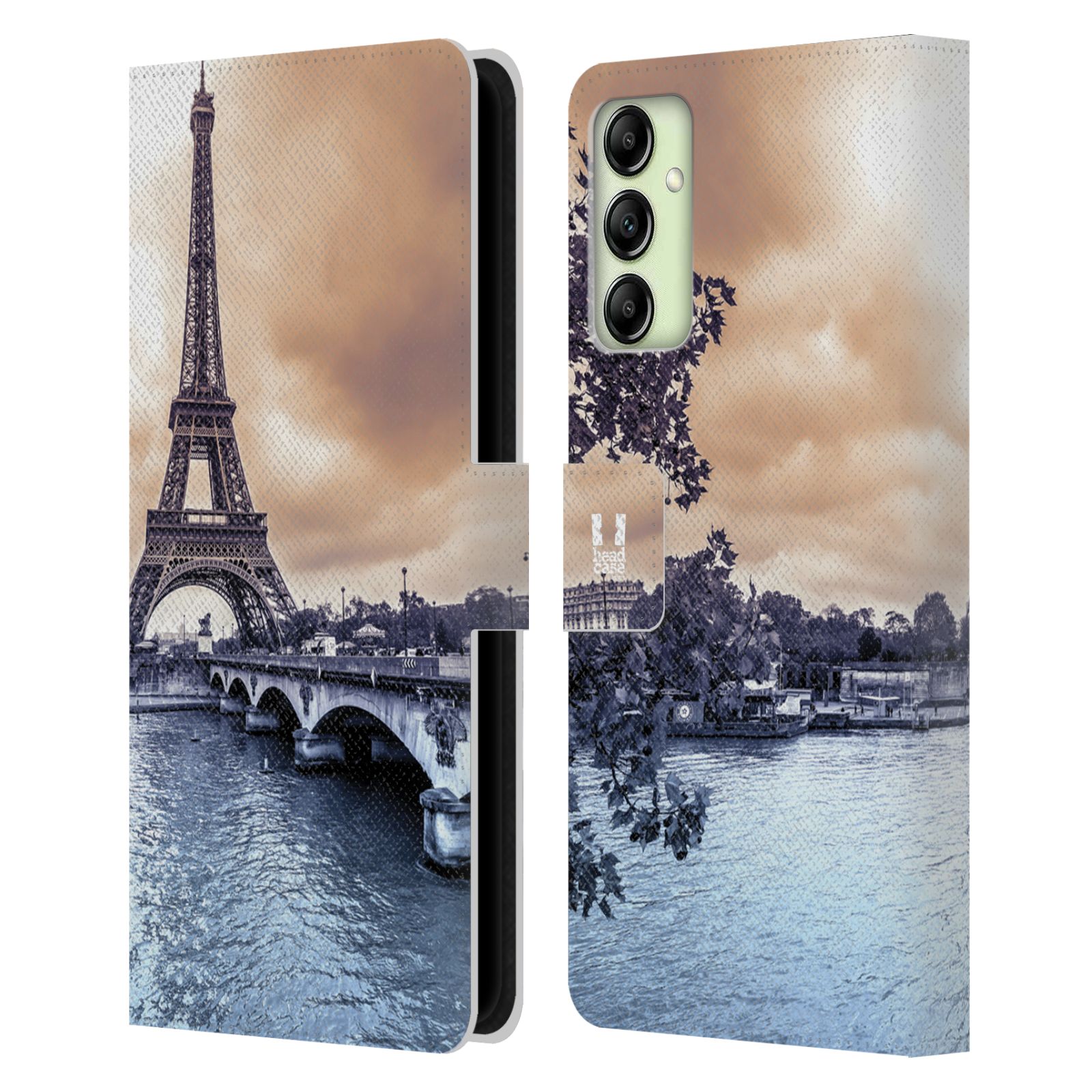 HEAD CASE Pouzdro pro mobil Samsung Galaxy A14 - Eiffelova věž Paříž - Francie