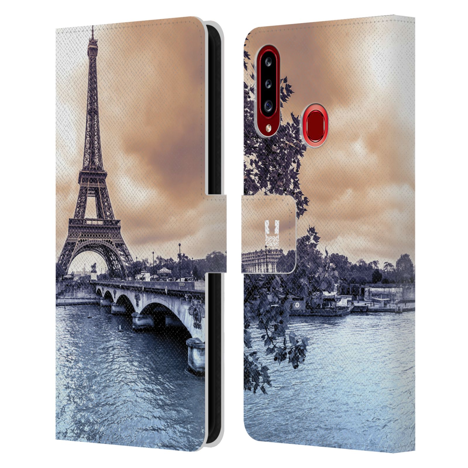 Pouzdro pro mobil Samsung Galaxy A20S - Eiffelova věž Paříž - Francie