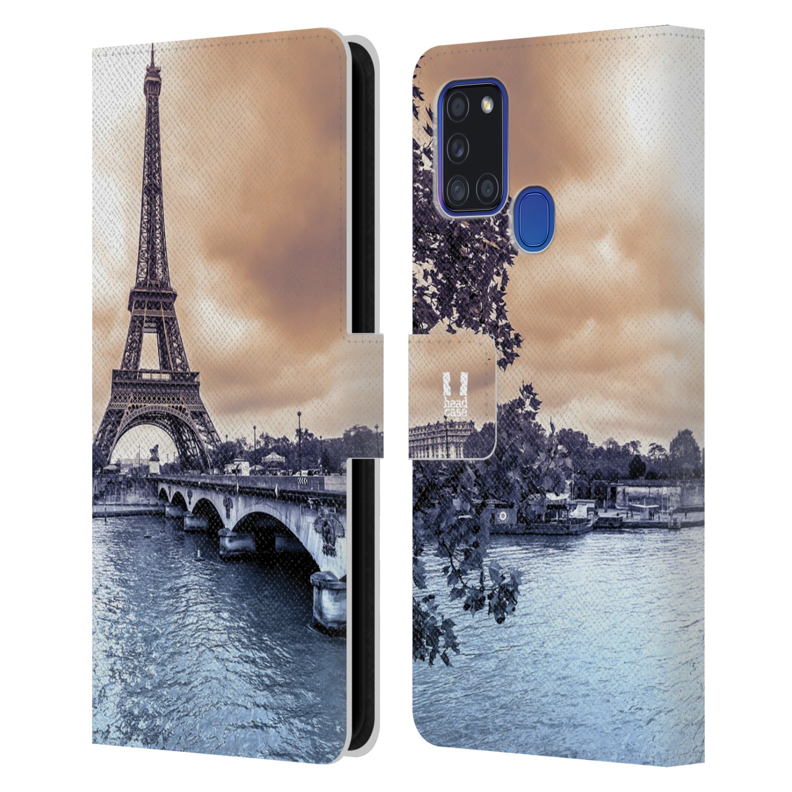 Pouzdro pro mobil Samsung Galaxy A21S - Eiffelova věž Paříž - Francie