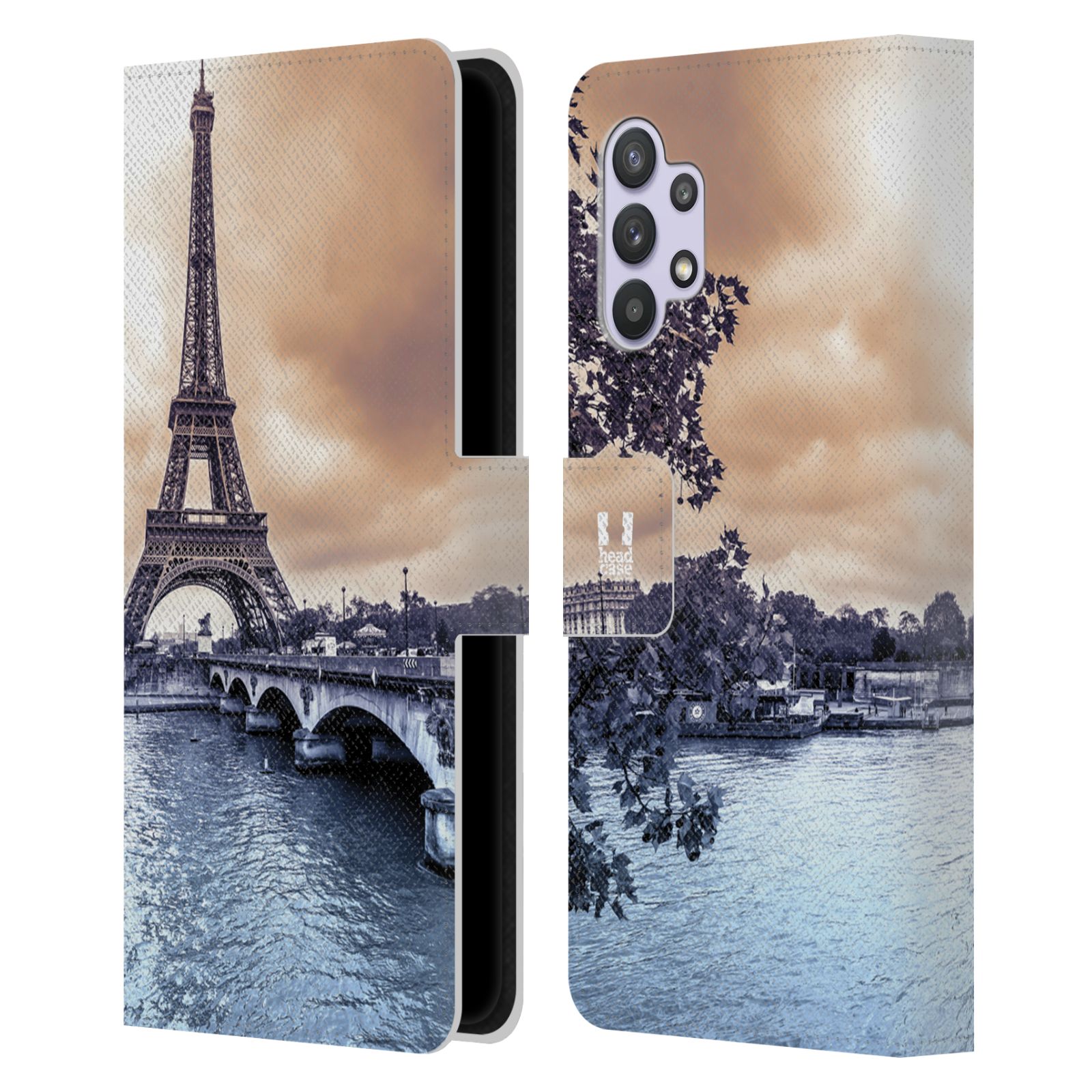 HEAD CASE Pouzdro pro mobil Samsung Galaxy A32 - Eiffelova věž Paříž - Francie