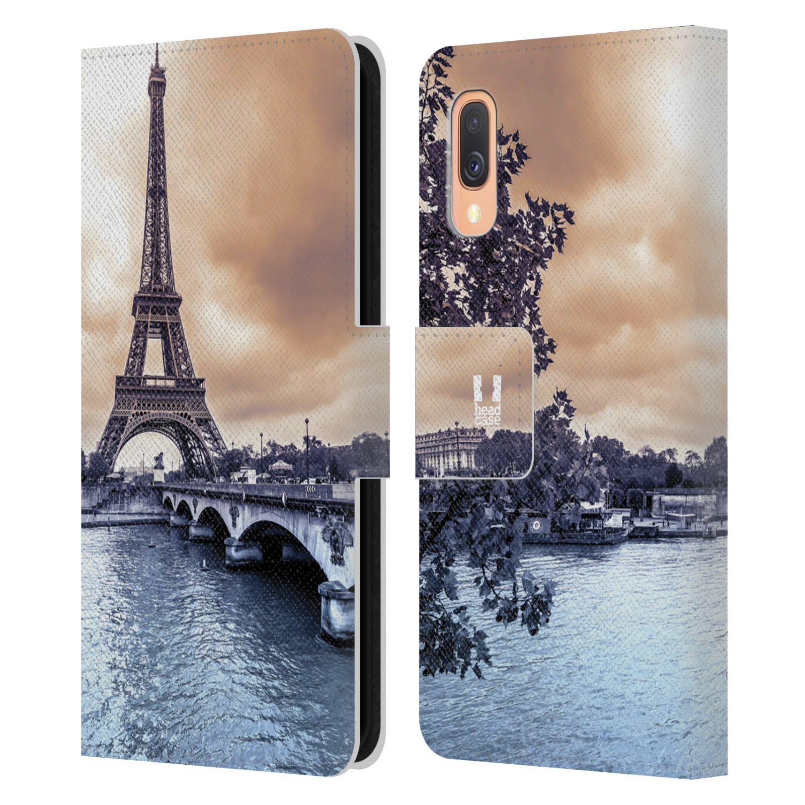 Pouzdro pro mobil Samsung Galaxy A40 - Eiffelova věž Paříž - Francie