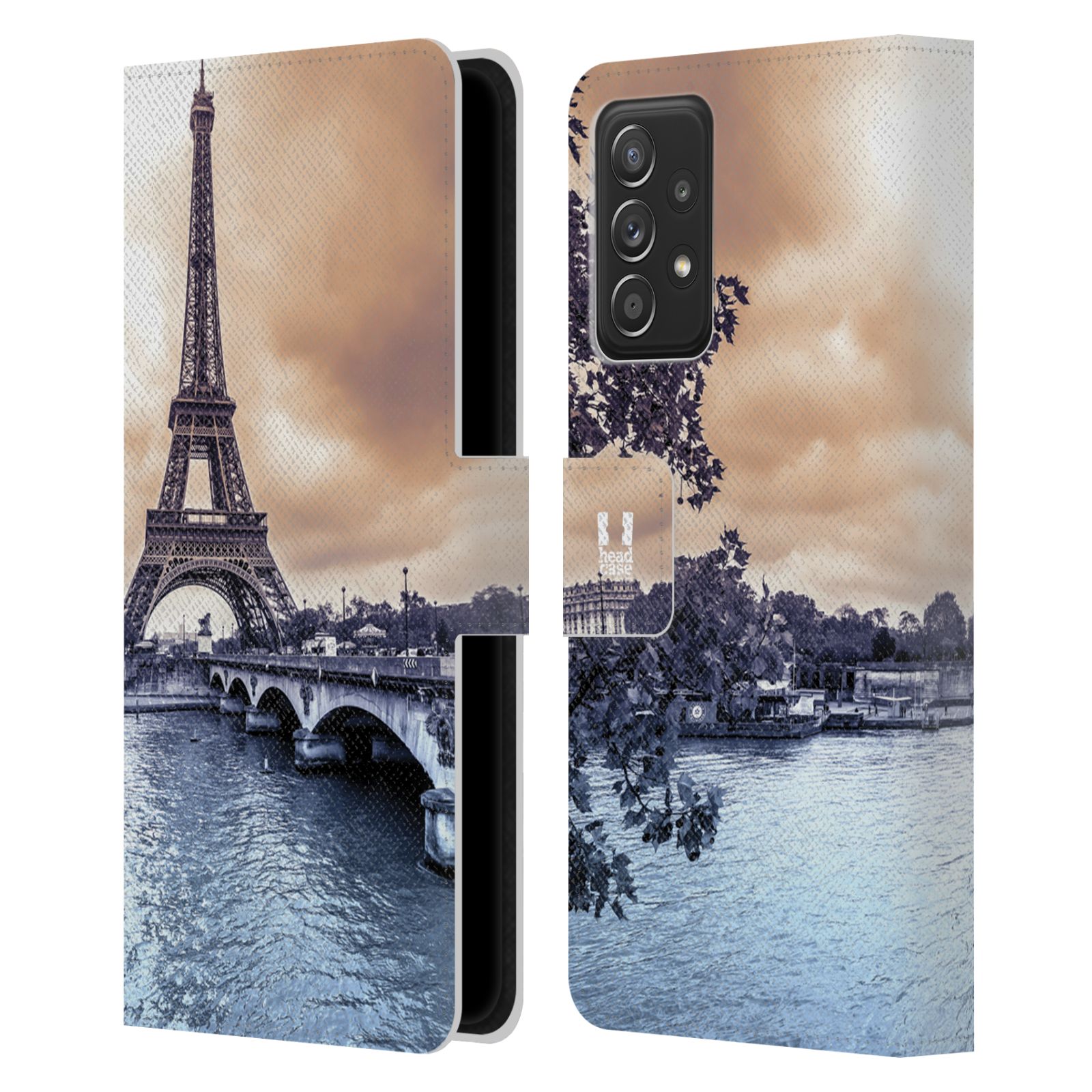 Pouzdro pro mobil Samsung Galaxy A52 / A52 5G / A52s 5G - HEAD CASE - Eiffelova věž Paříž - Francie