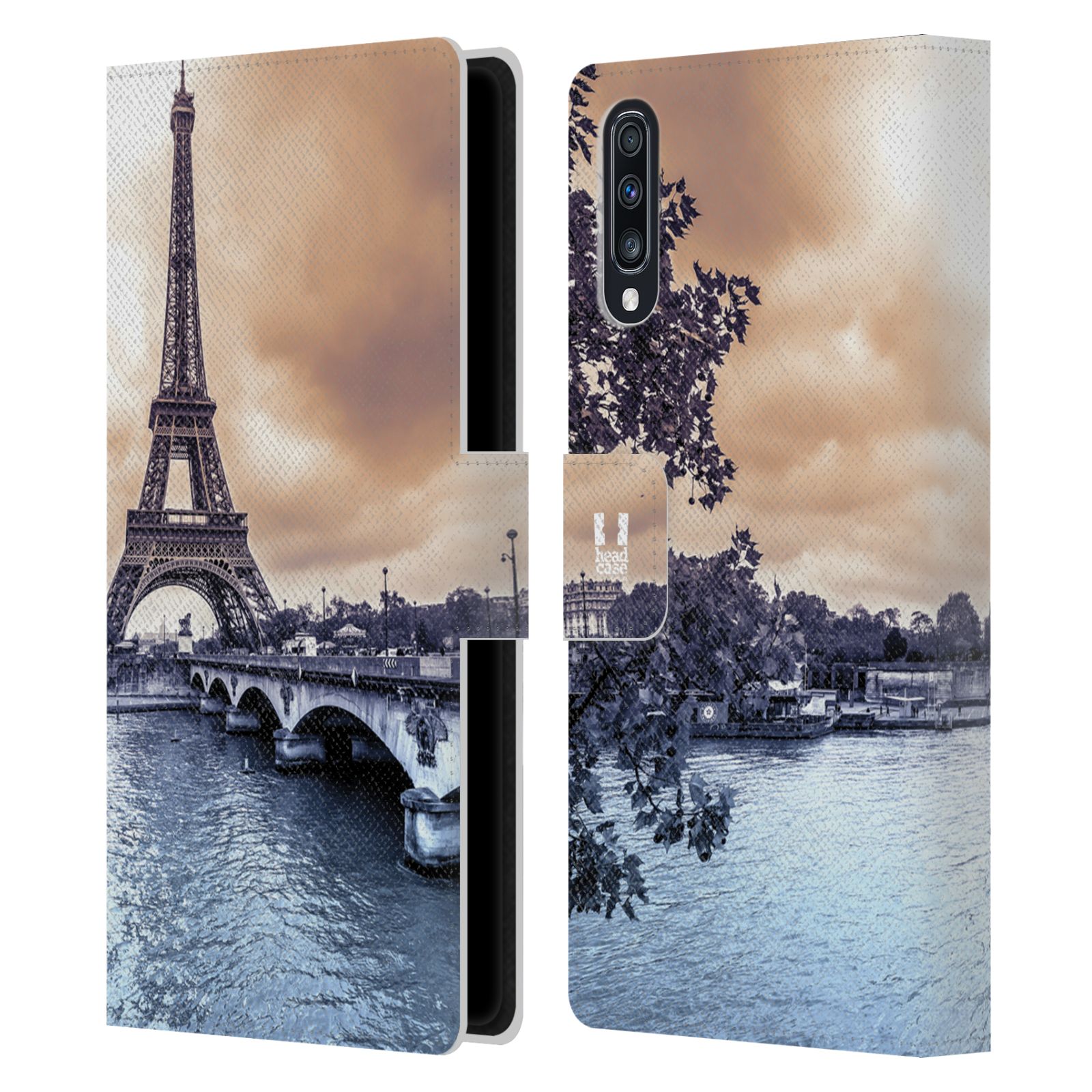 Pouzdro pro mobil Samsung Galaxy A70 - Eiffelova věž Paříž - Francie