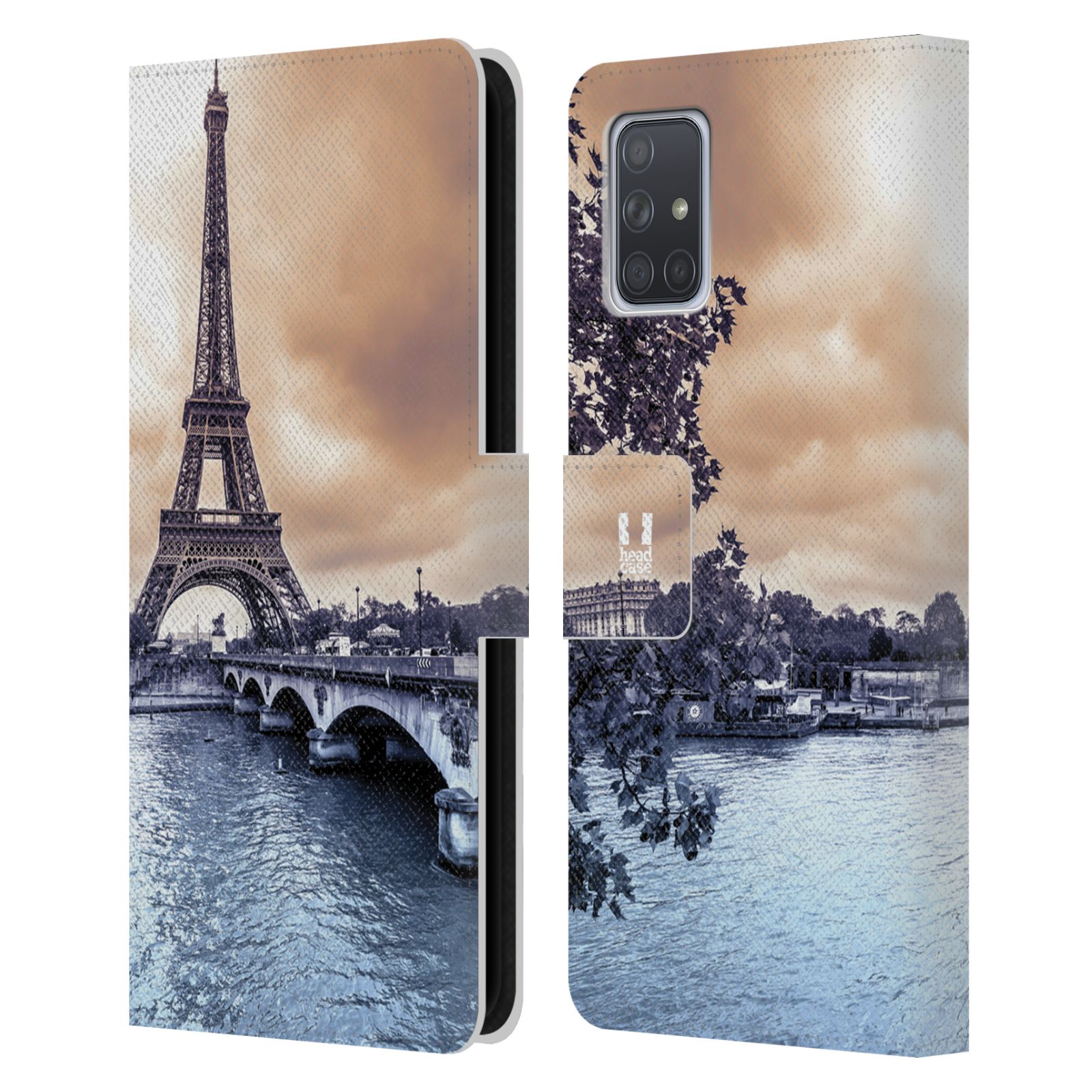 Pouzdro pro mobil Samsung Galaxy A71 - Eiffelova věž Paříž - Francie