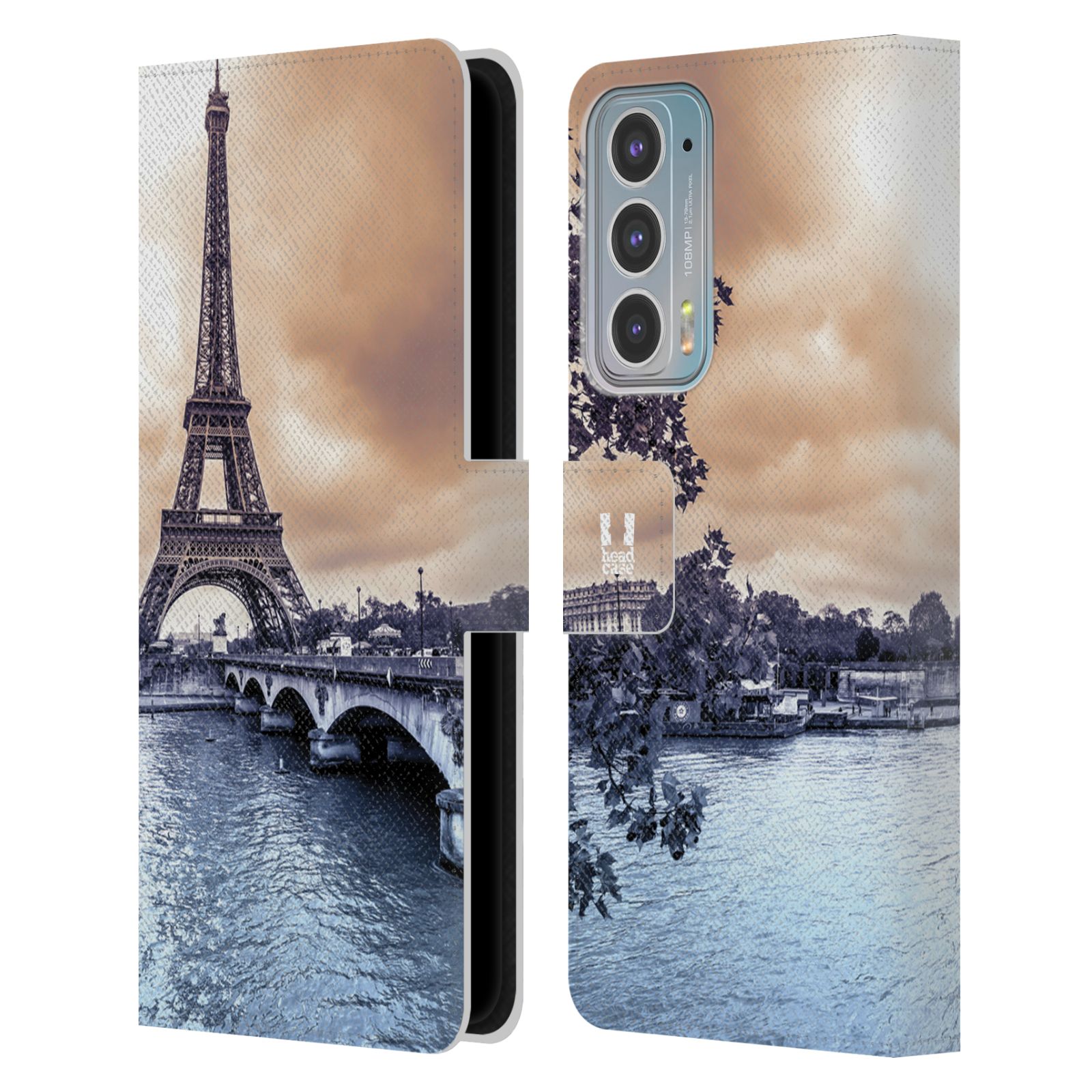 HEAD CASE Pouzdro pro mobil Motorola EDGE 20 - Eiffelova věž Paříž - Francie