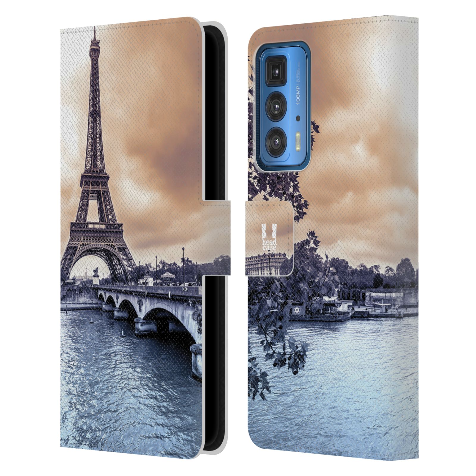 HEAD CASE Pouzdro pro mobil Motorola EDGE 20 PRO - Eiffelova věž Paříž - Francie