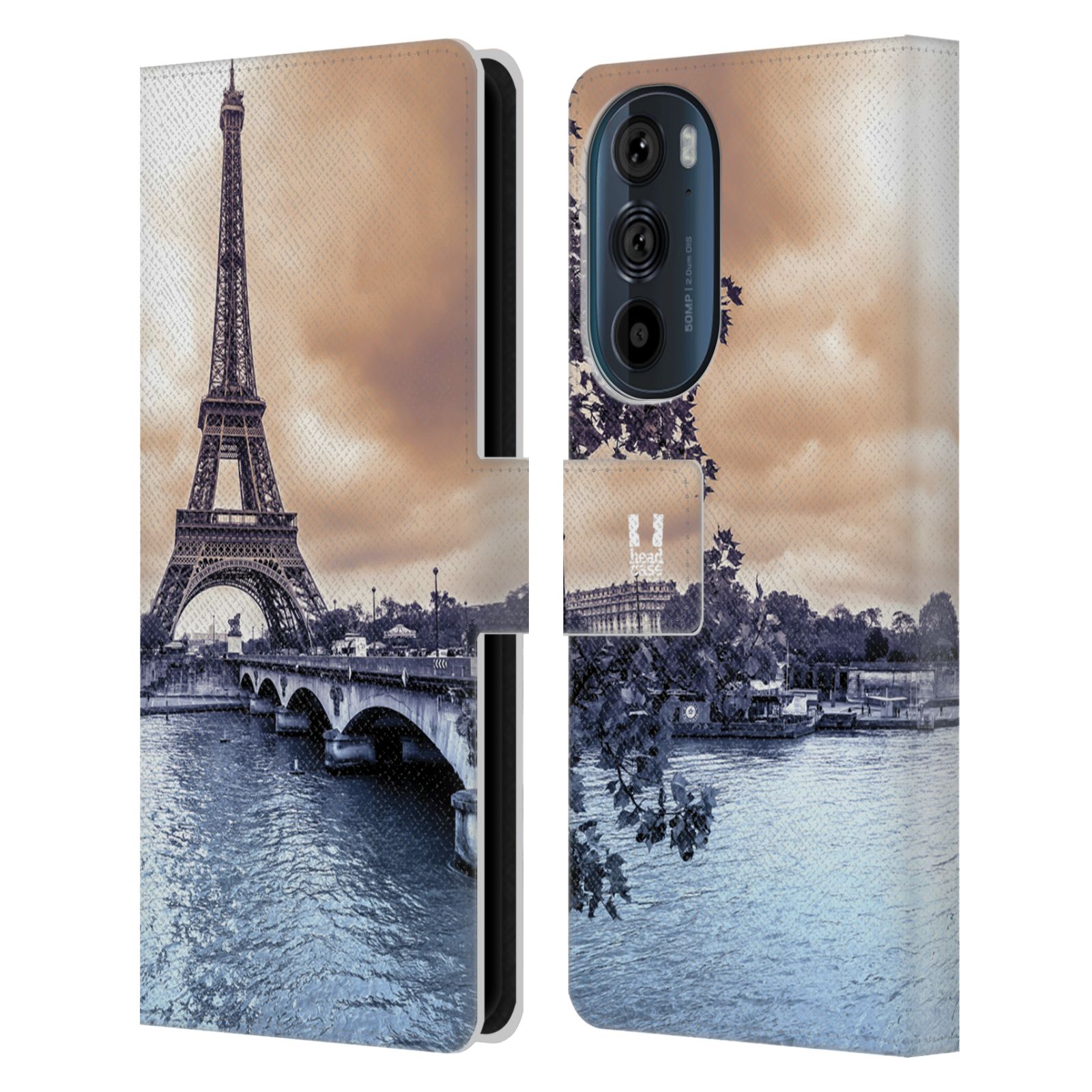HEAD CASE Pouzdro pro mobil Motorola EDGE 30 - Eiffelova věž Paříž - Francie