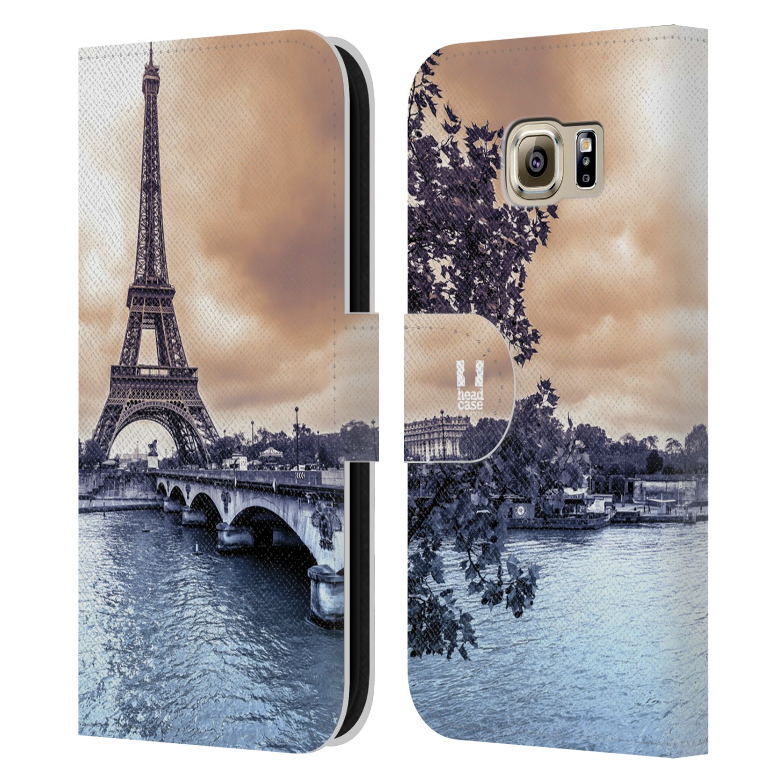 Pouzdro pro mobil Samsung Galaxy S6 - Eiffelova věž Paříž - Francie
