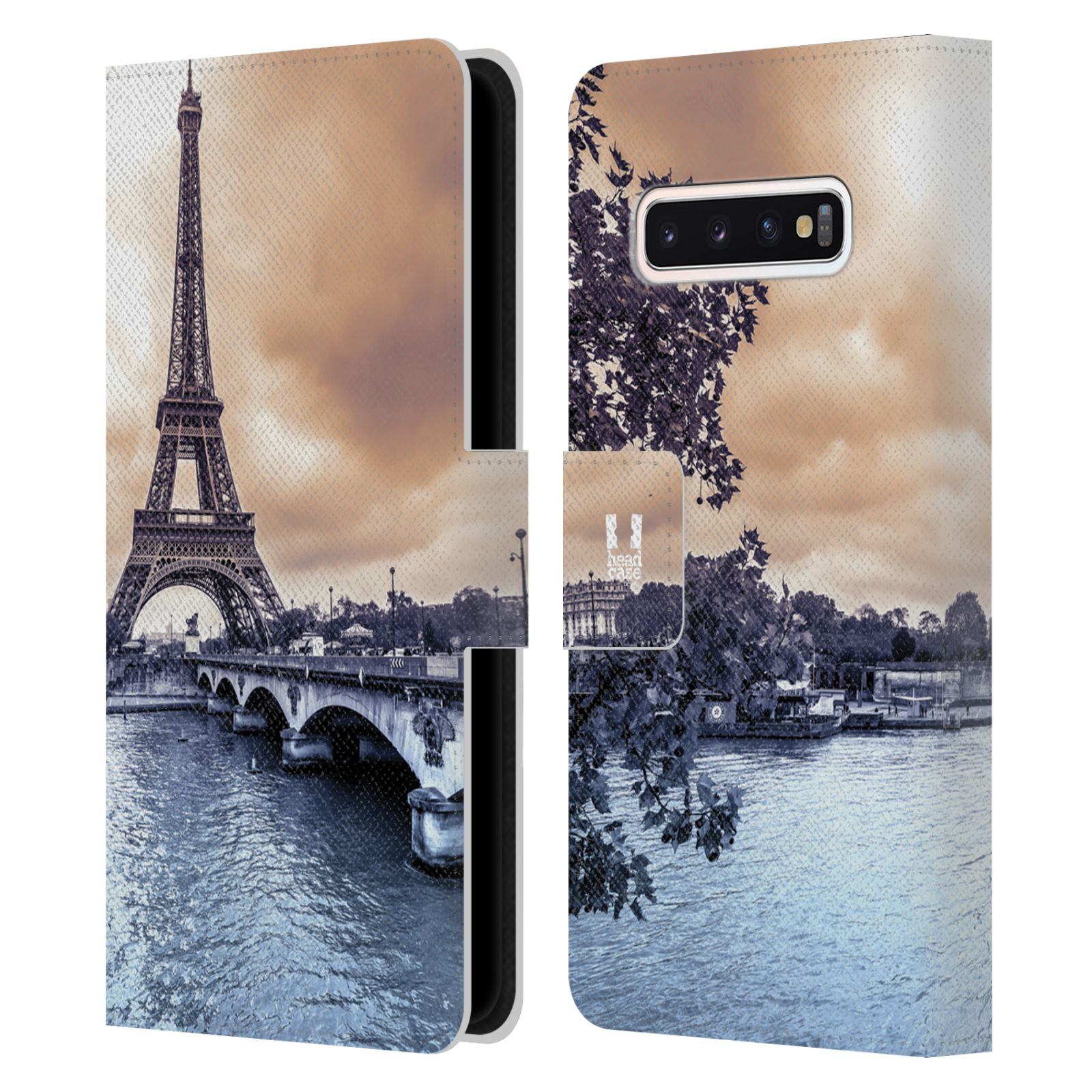 Pouzdro pro mobil Samsung Galaxy S10 - Eiffelova věž Paříž - Francie