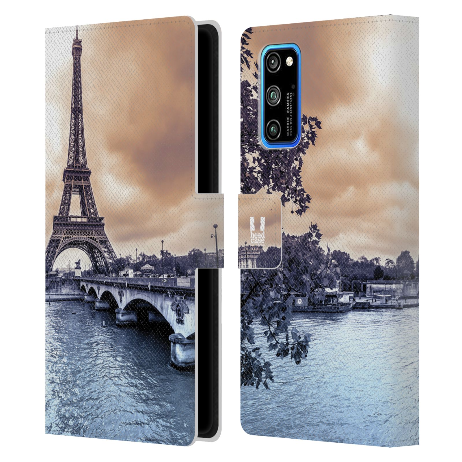 Pouzdro pro mobil Honor View 30 PRO - Eiffelova věž Paříž - Francie
